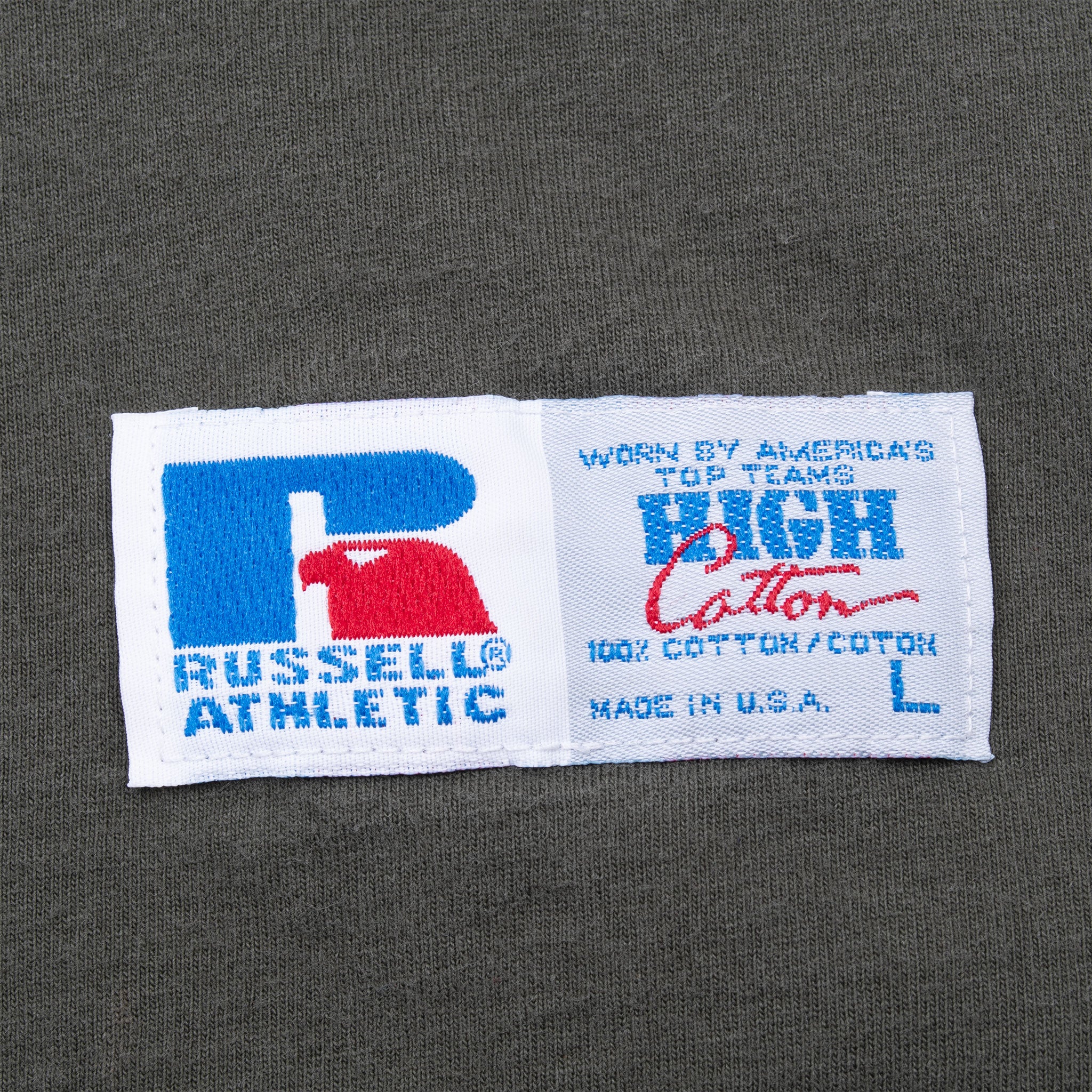 Vintage Russell Athletic Green Pocket Tee Shirt 1990S Size Large Made In Usa