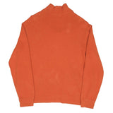 Vintage Polo Ralph Lauren Orange Quarter Zip Sweater 1990s Size XL