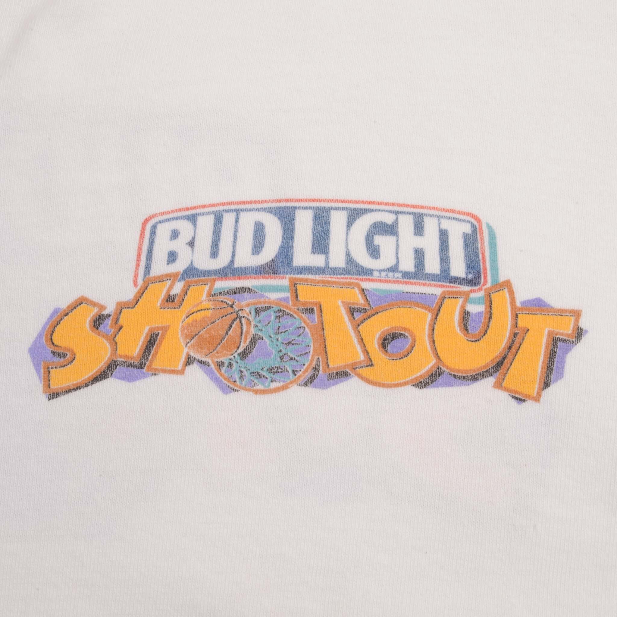 Vintage Bud Light Shootout Budweiser Tee Shirt 1994 Size XL