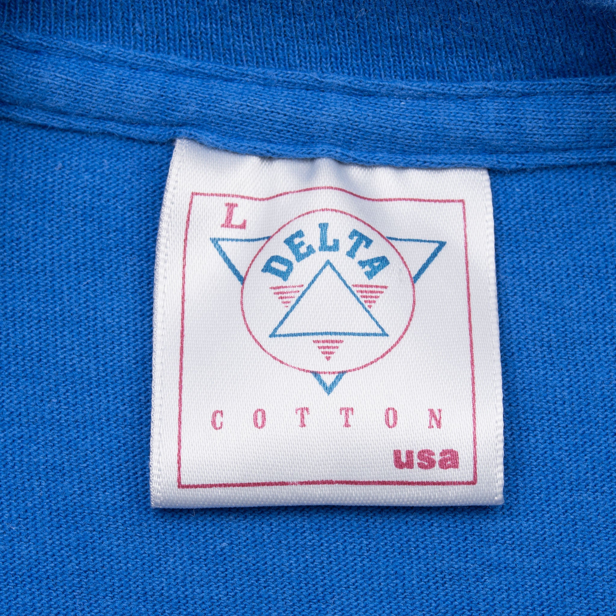 Vintage Mlb Los Angeles Dodgers Blue Tee Shirt 1990 Size Large Made In Usa