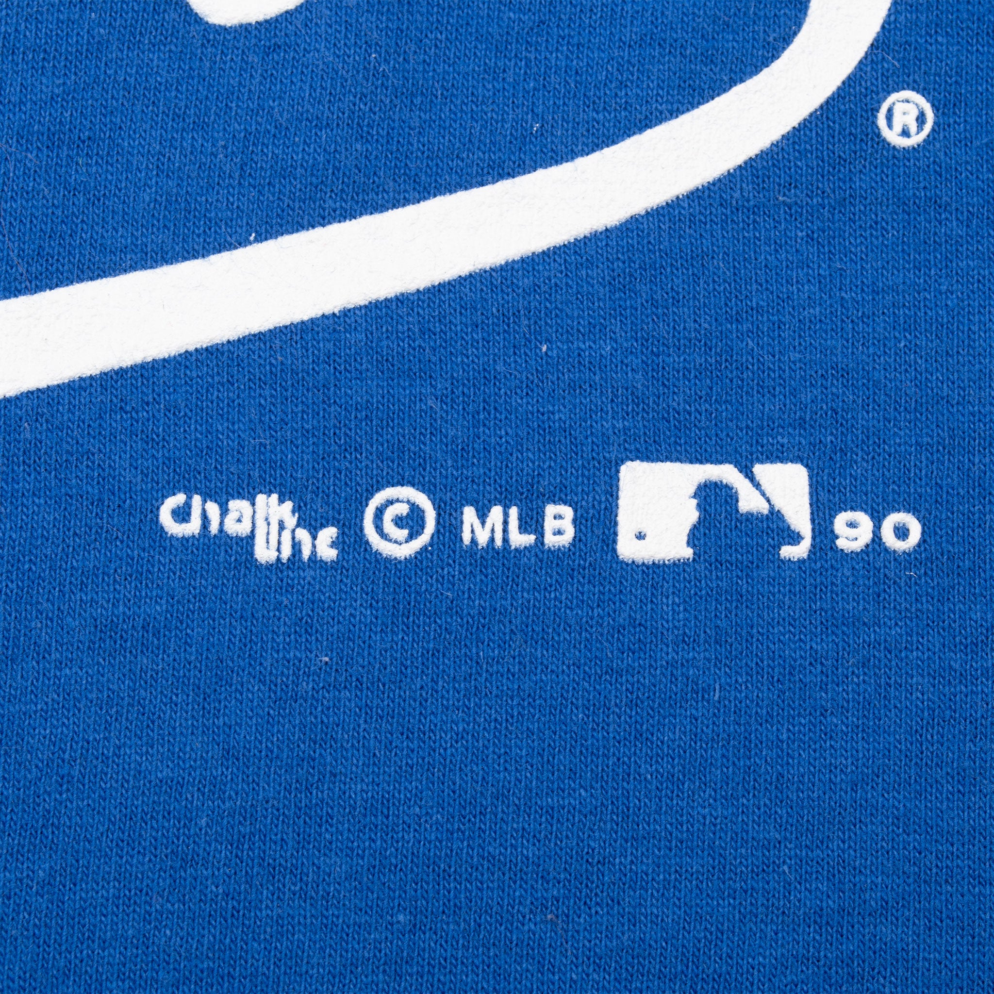 Vintage Mlb Los Angeles Dodgers Blue Tee Shirt 1990 Size Large Made In Usa