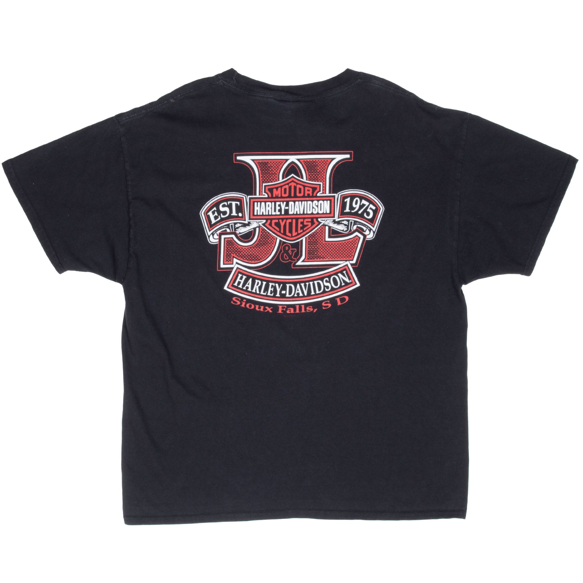 VINTAGE HARLEY DAVIDSON SIOUX FALLS SOUTH DAKOTA TEE SHIRT 2014 XL