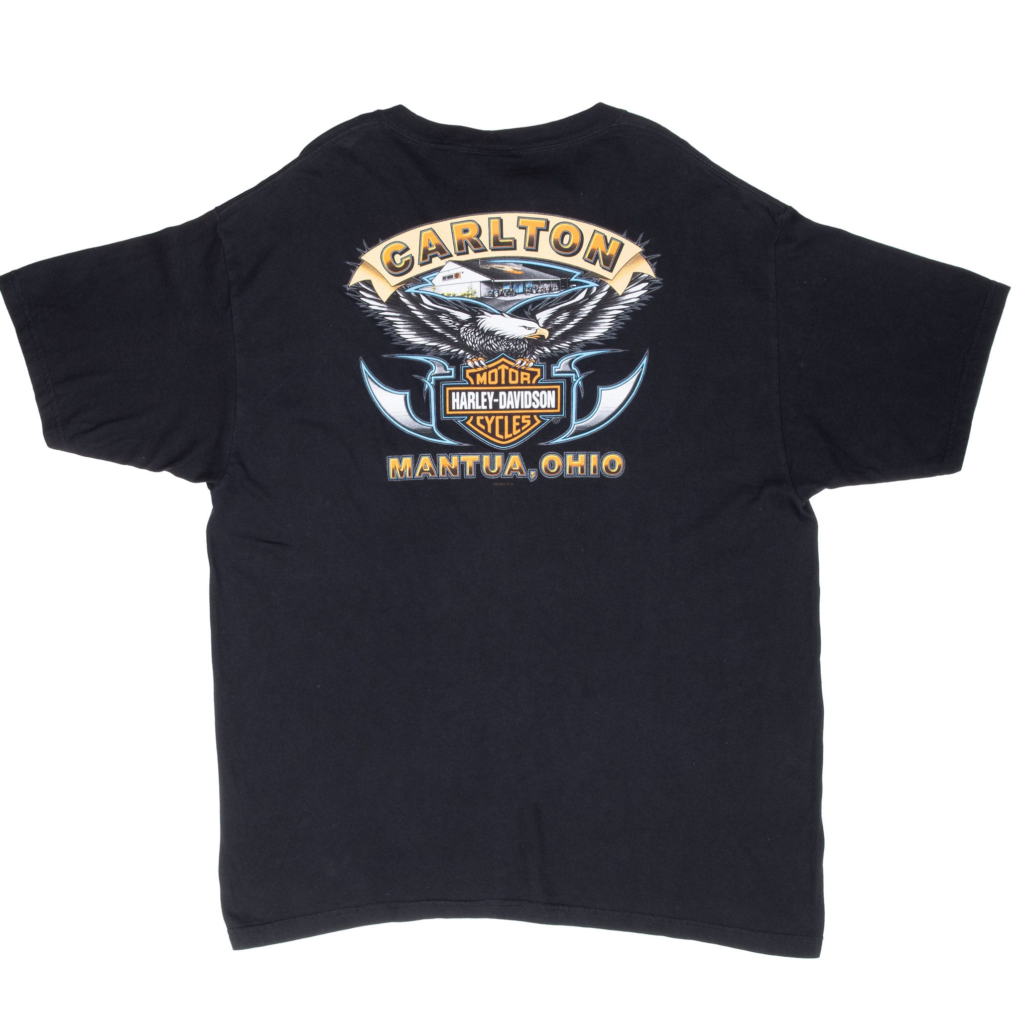 Vintage Harley Davidson Mantua Ohio 2002 Tee Shirt Size 2Xl Made In Usa