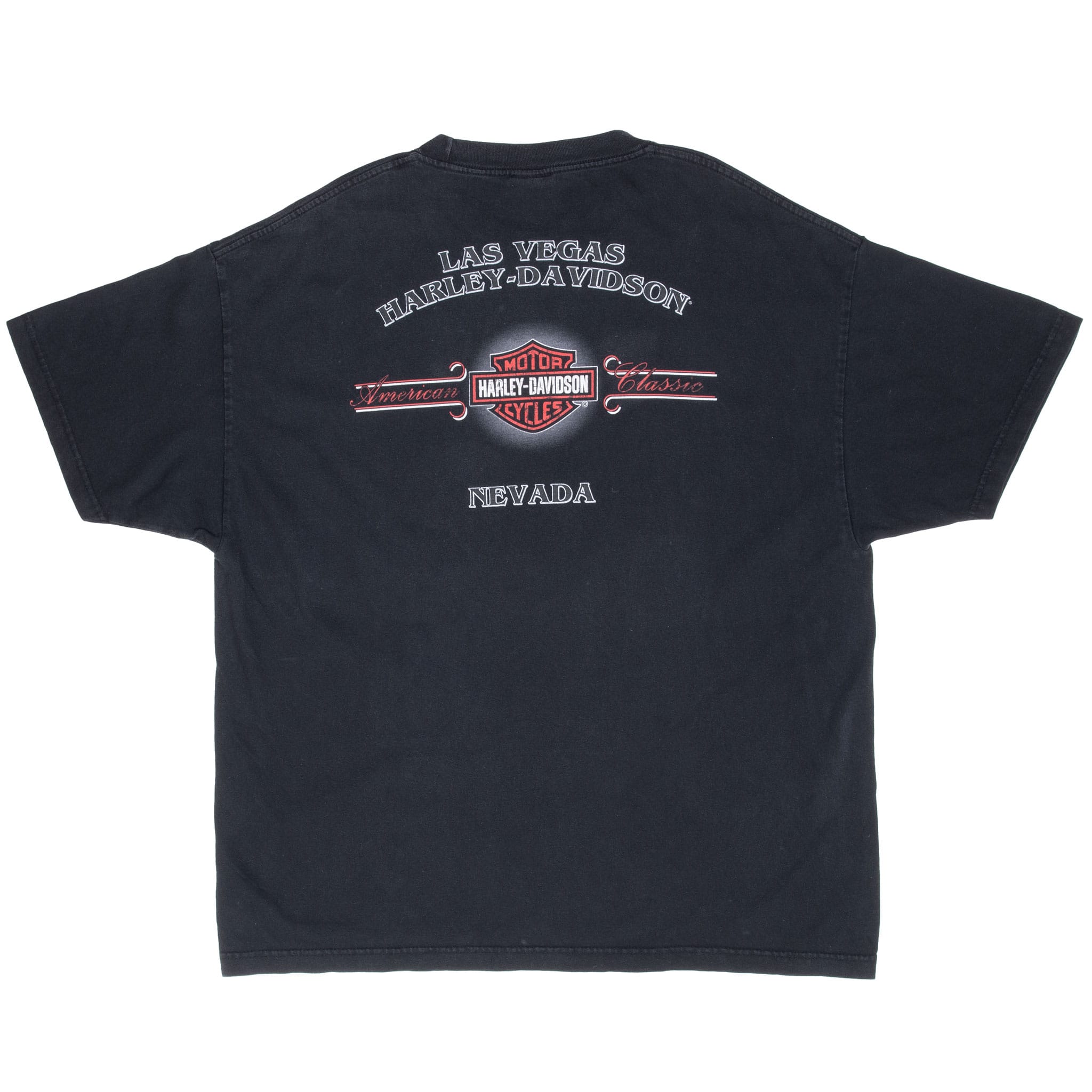 Vintage Harley Davidson Las Vegas Tee Shirt 2002 Size 2XL Made In Usa