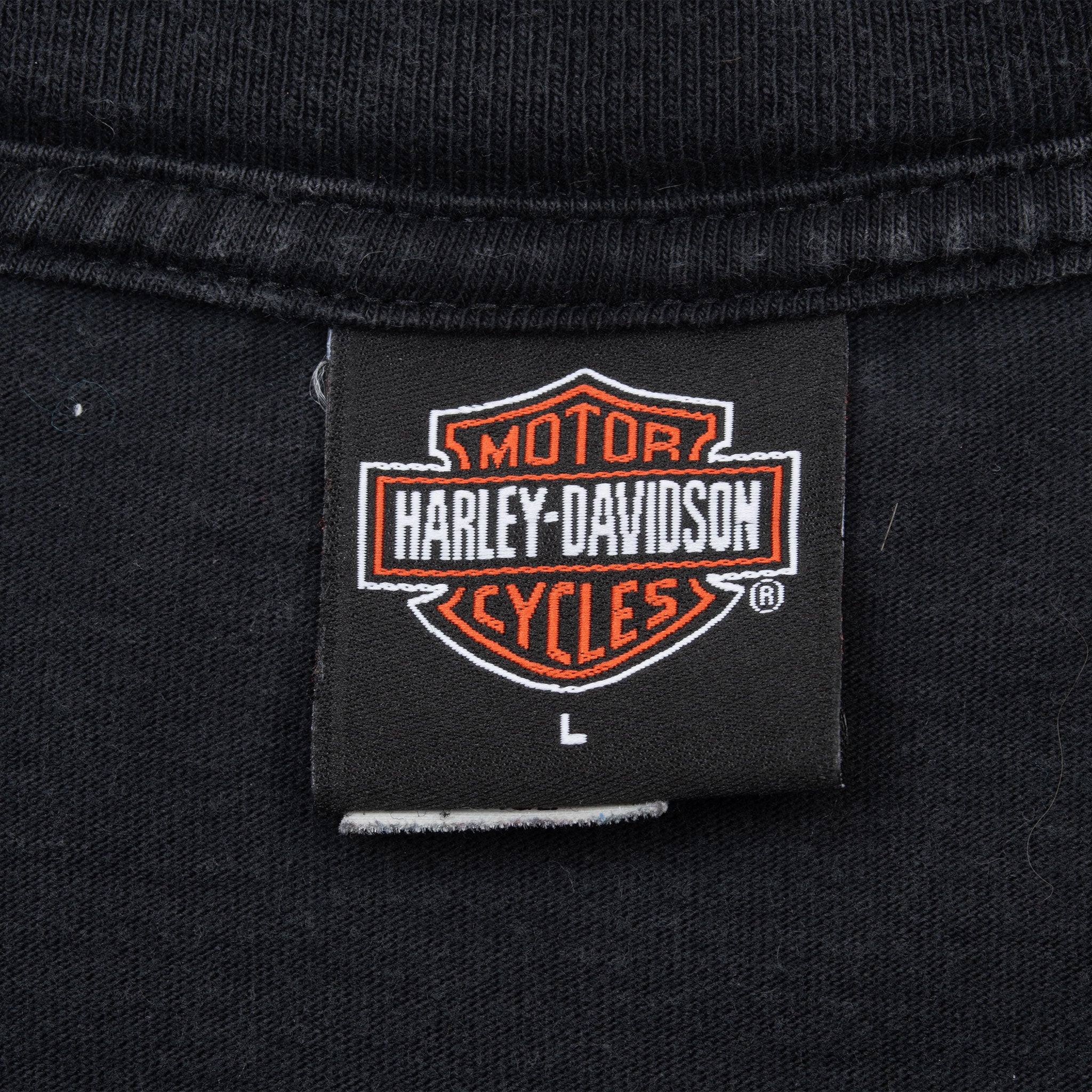 Vintage Harley Davidson Salina Kansas Long Sleeve Pocket Tee Shirt 2002 Size Medium