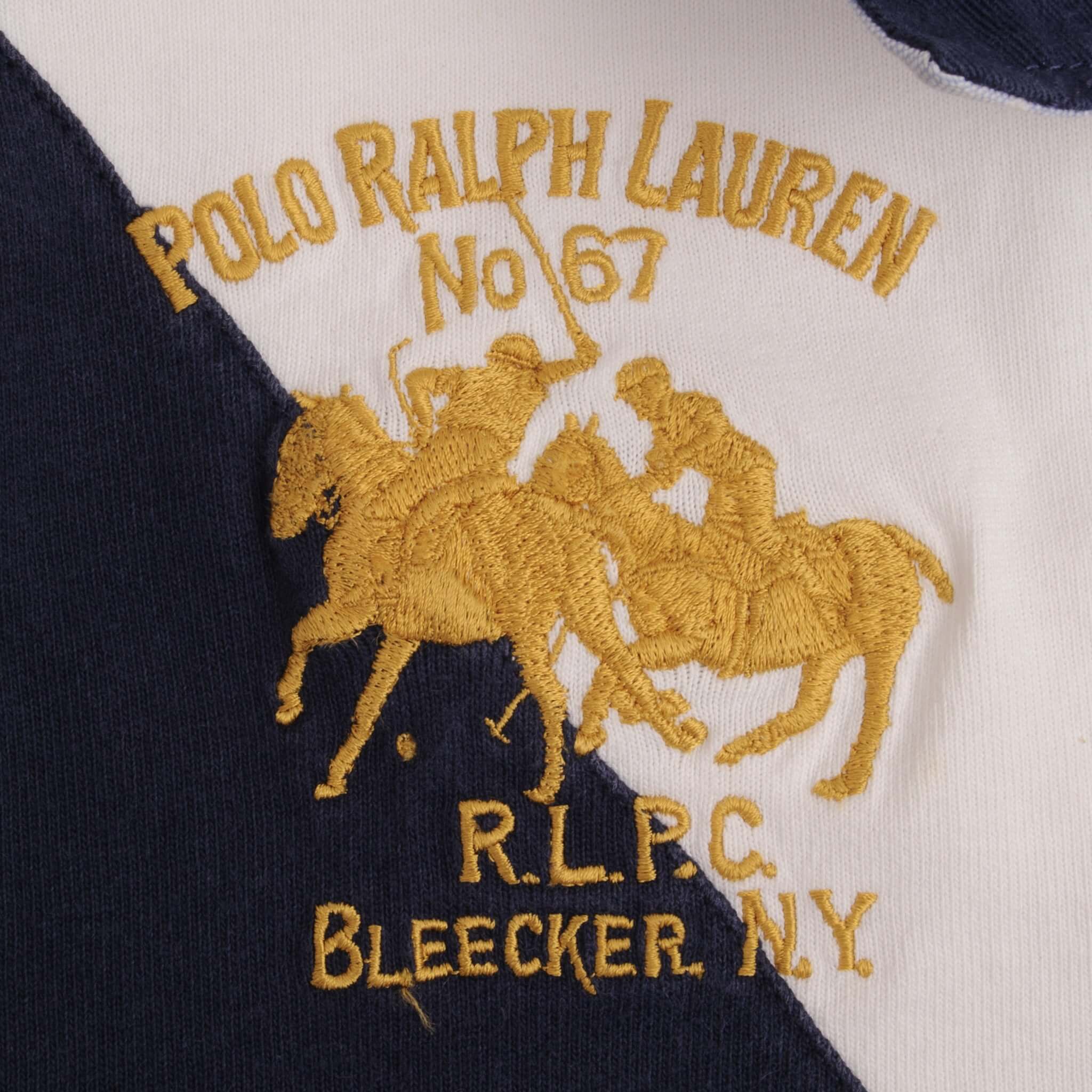 Vintage Polo Ralph Lauren Bleeker Polo Challenge Cup RLPC Polo Shirt 1990S Size Large