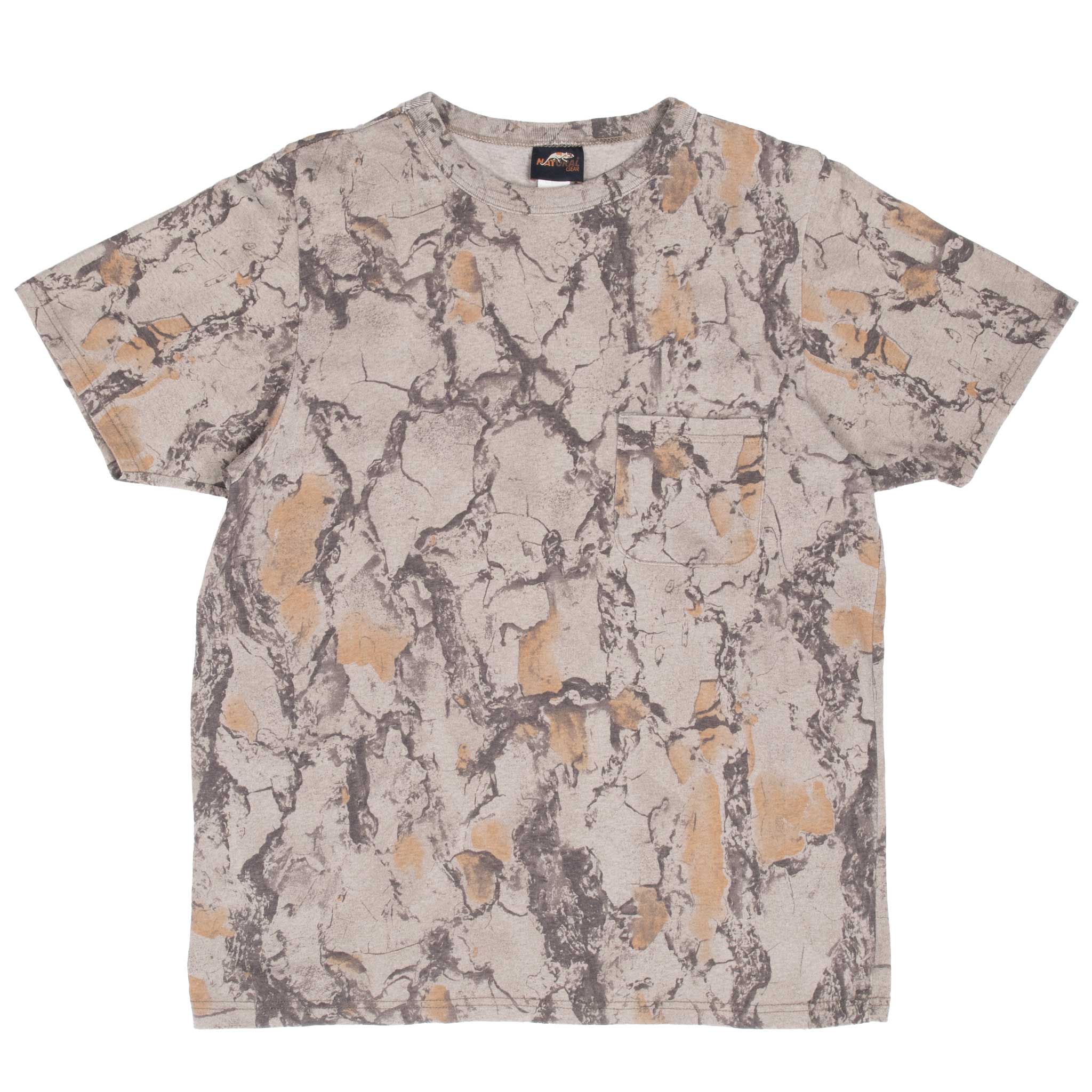 Vintage Hunting Natural Gear Camo Pocket Tee Shirt 2000S Size Medium