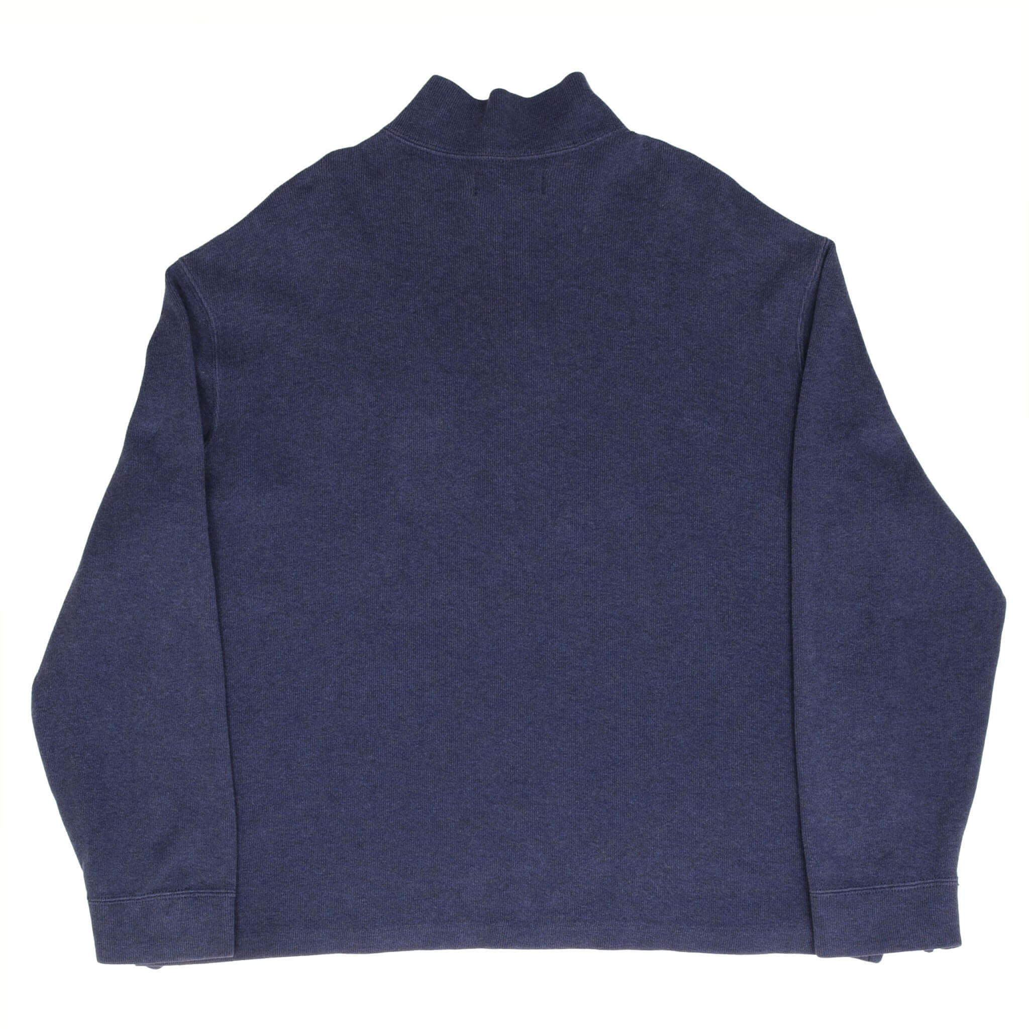 Vintage Polo Ralph Lauren Blue Quarter 1/4 Zip Sweater 1990s Size XL