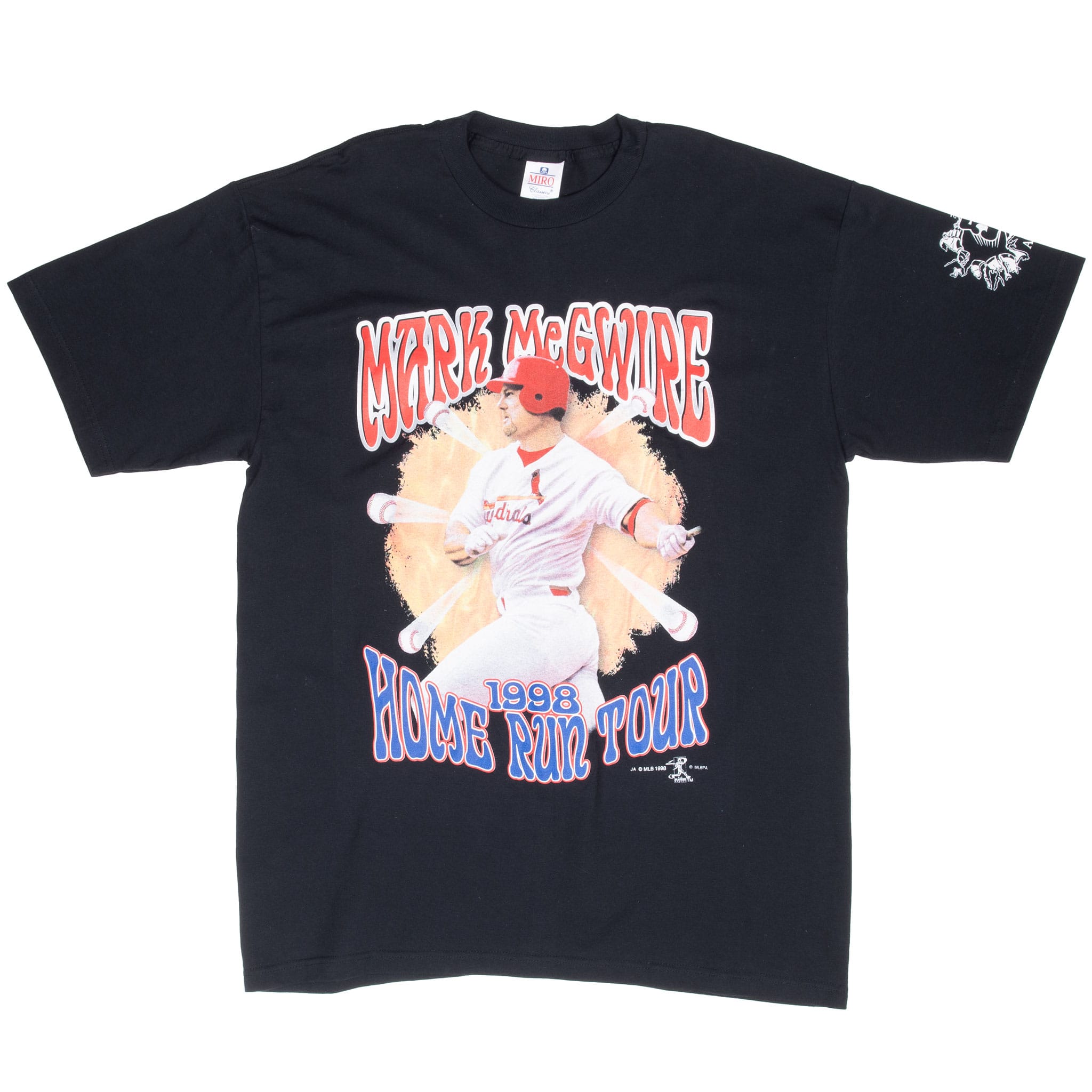 Vintage Mlb Mark McGwire Tee Shirt 1998 Size XL Made In USA