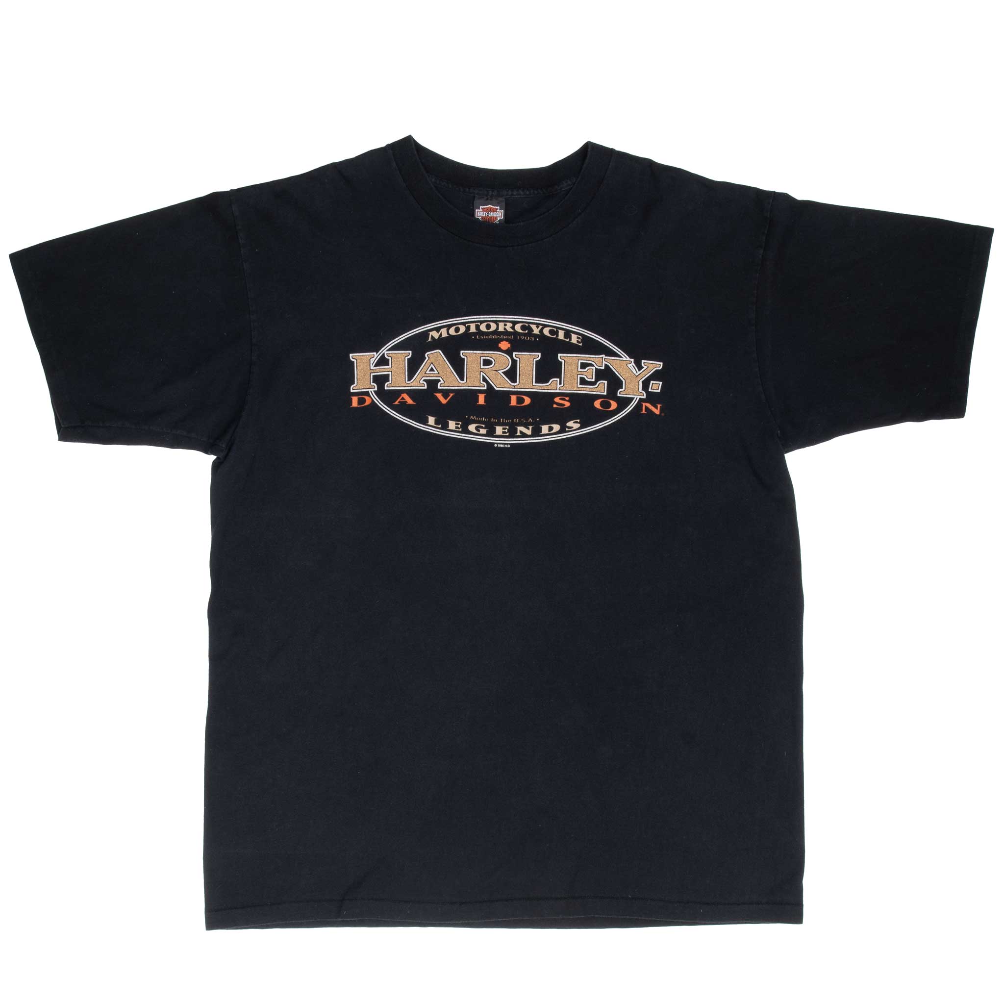 Vintage Harley Davidson Las Vegas Tee Shirt 1996 Size 2XL Made In Usa With Single Stitch Sleeves