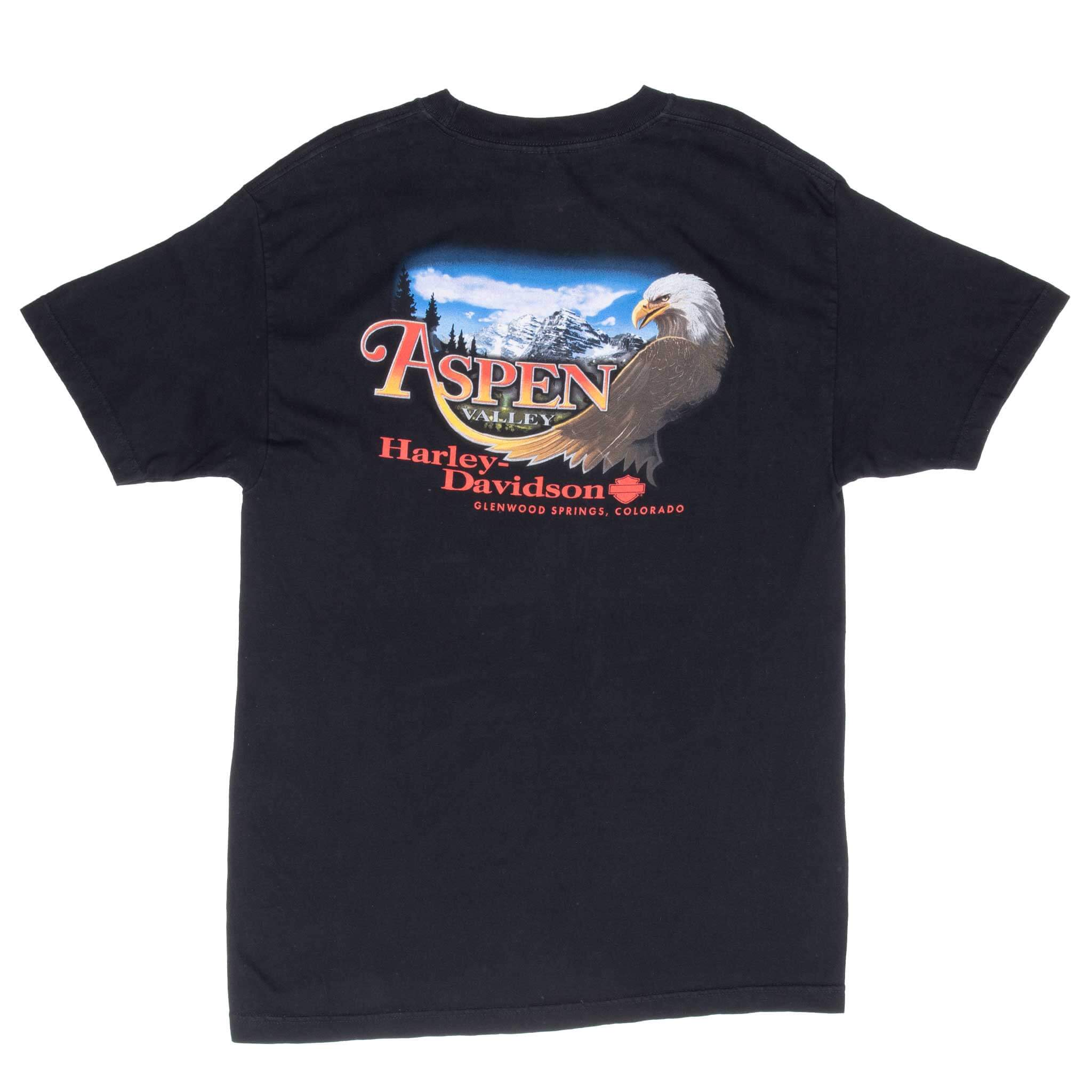 Vintage Harley Davidson Aspen Colorado 2005 Tee Shirt Size Medium
