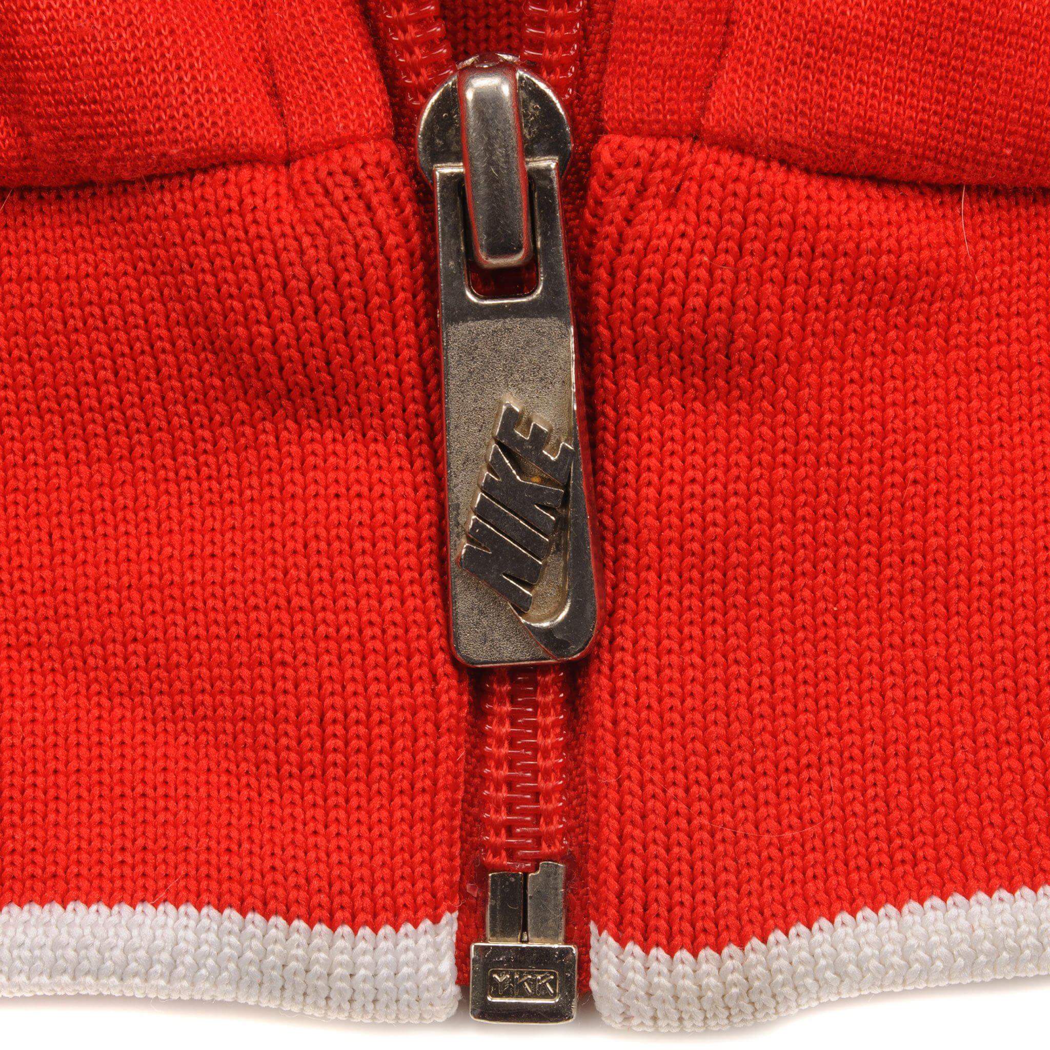 Vintage Nike Red Track Jacket Size XL Late 1980S