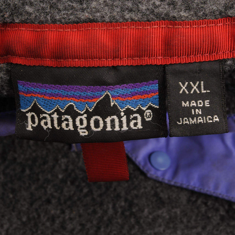 VINTAGE ORIGINAL PATAGONIA SNAP T FLEECE PULLOVER 90'S SIZE 2XL