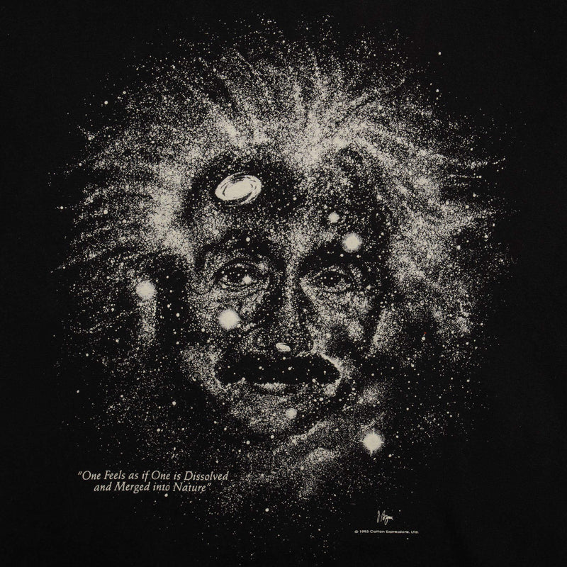 VINTAGE GLOW IN THE DARK ALBERT EINSTEIN TEE SHIRT 1993 SIZE MEDIUM