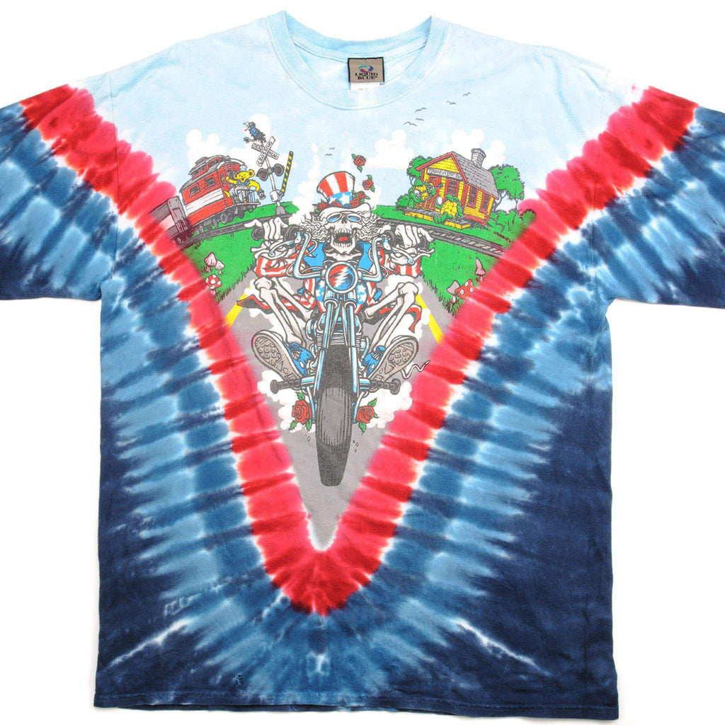 VINTAGE TIE DYE GRATEFUL DEAD TEE SHIRT BY LIQUID BLUE 2011 SIZE XL