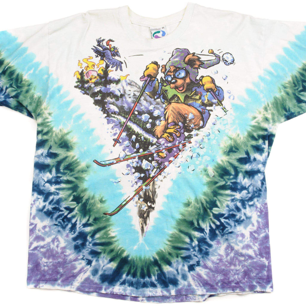 Vintage Tie Dye Grateful Dead Tee Shirt By Liquid Blue 1996 Size XL.

