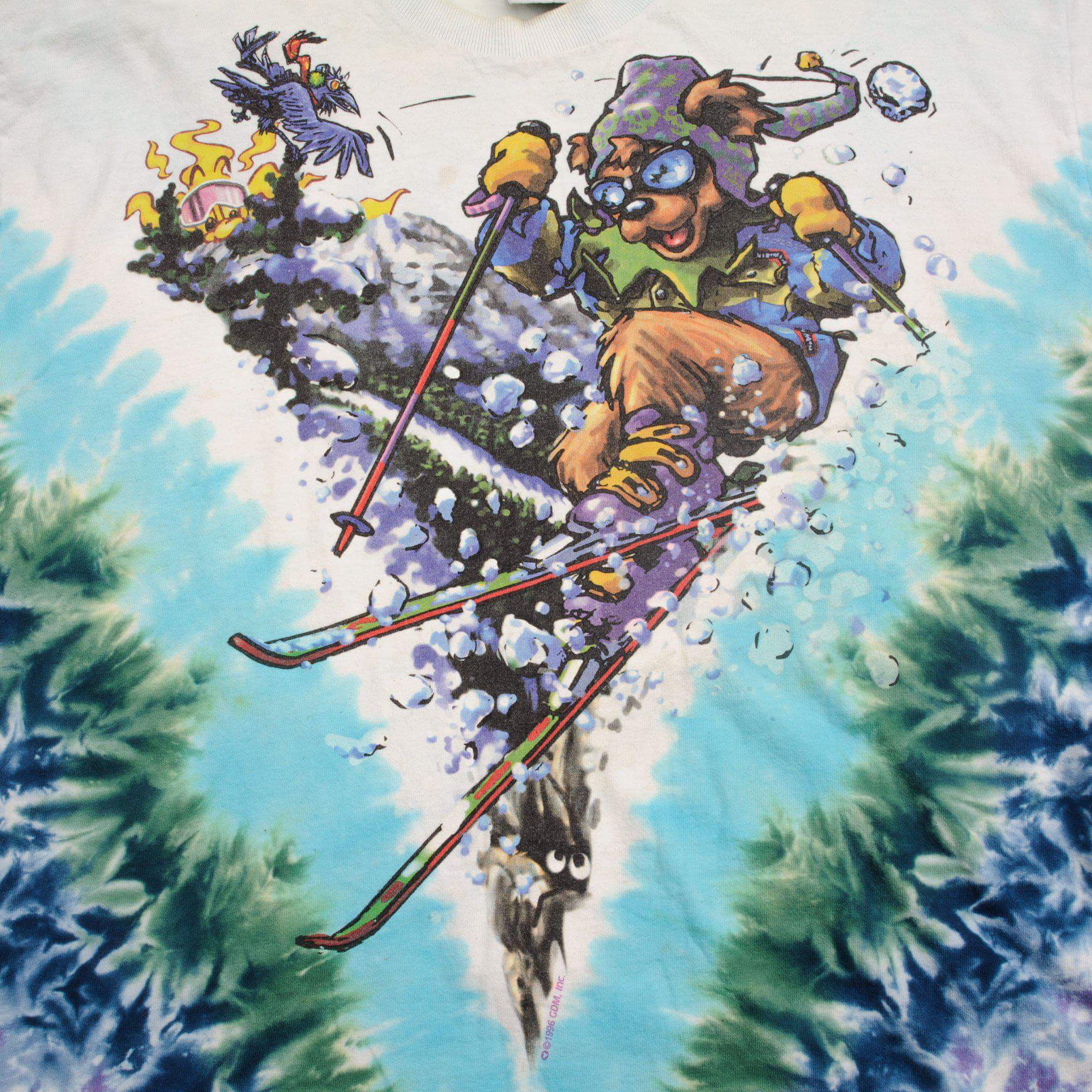 Vintage Tie Dye Grateful Dead Tee Shirt By Liquid Blue 1996 Size XL.

