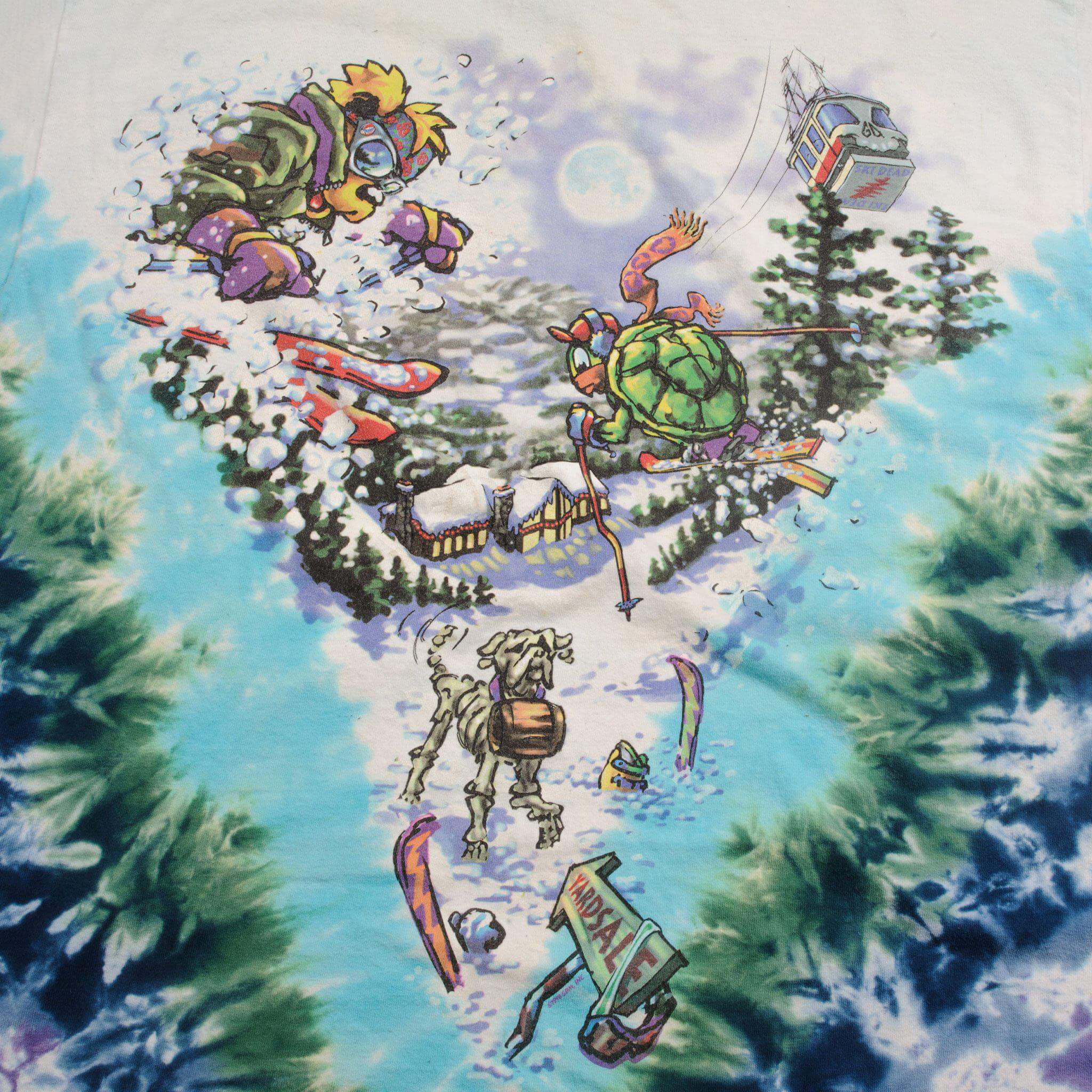 VINTAGE TIE DYE GRATEFUL DEAD TEE SHIRT BY LIQUID BLUE 1996 SIZE XL