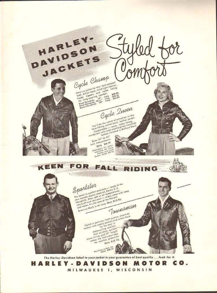 VINTAGE ORIGINAL HARLEY DAVIDSON SPORTSTER JACKET MID 1950S  LARGE MADE USA