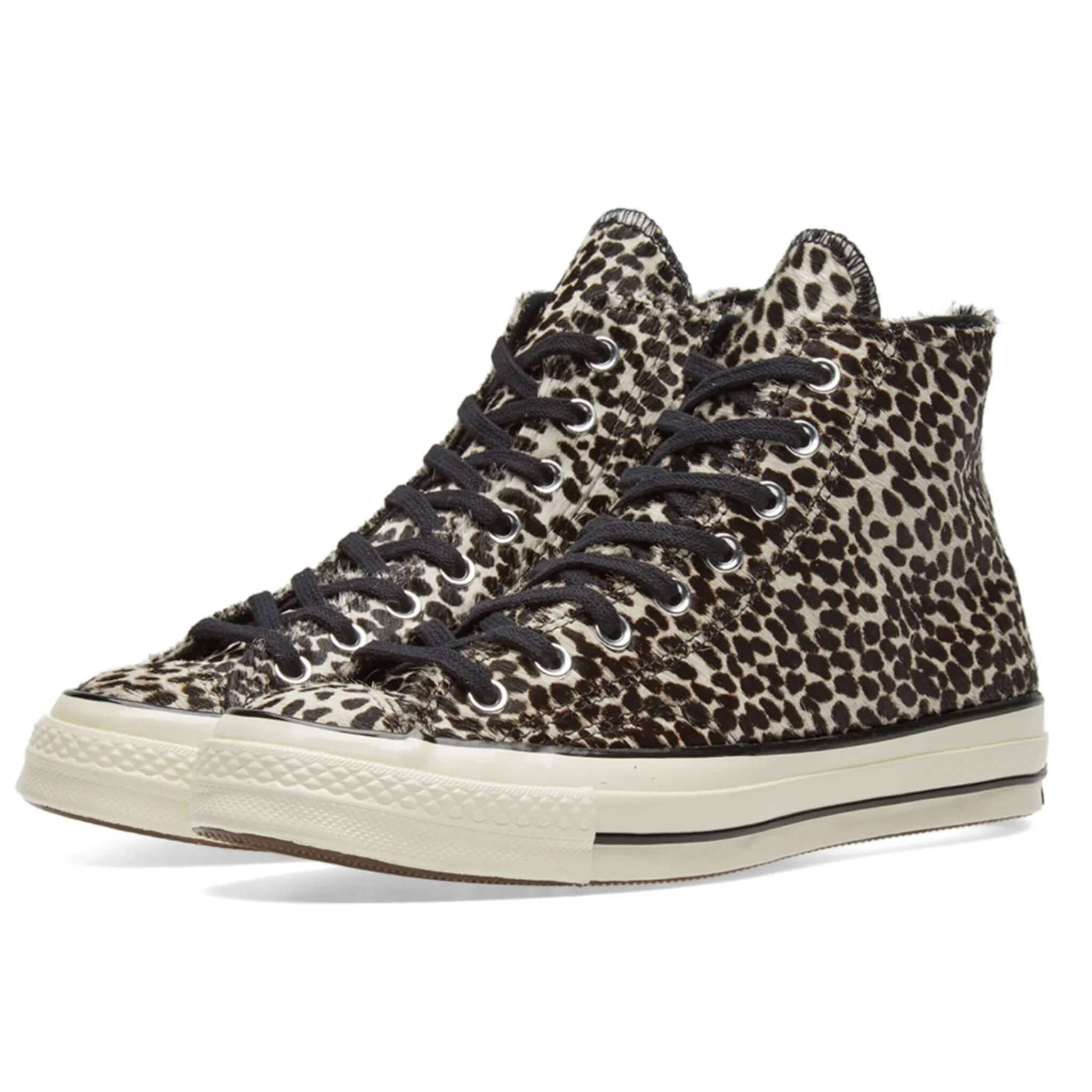 DEADSTOCK CONVERSE CHUCK TAYLOR ALL STAR 70 HI LEOPARD PRINT WOMEN SIZ Vintage rare usa
