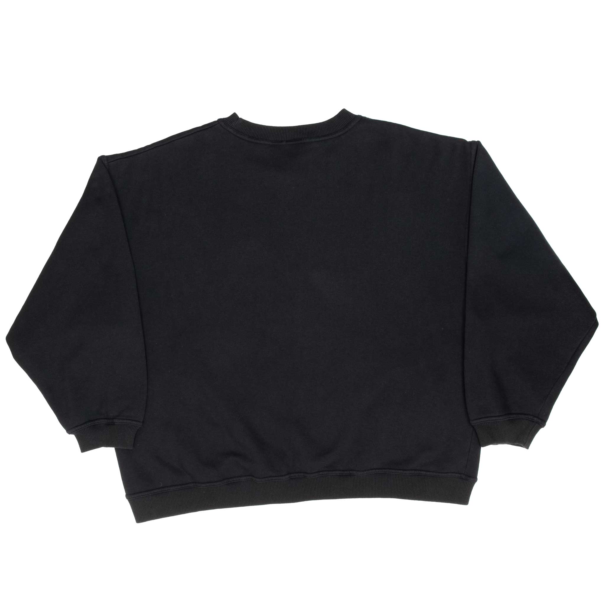 VINTAGE ADIDAS CLASSIC BLACK CREWNECK SWEATSHIRT 1990S SIZE MEDIUM MADE IN USA