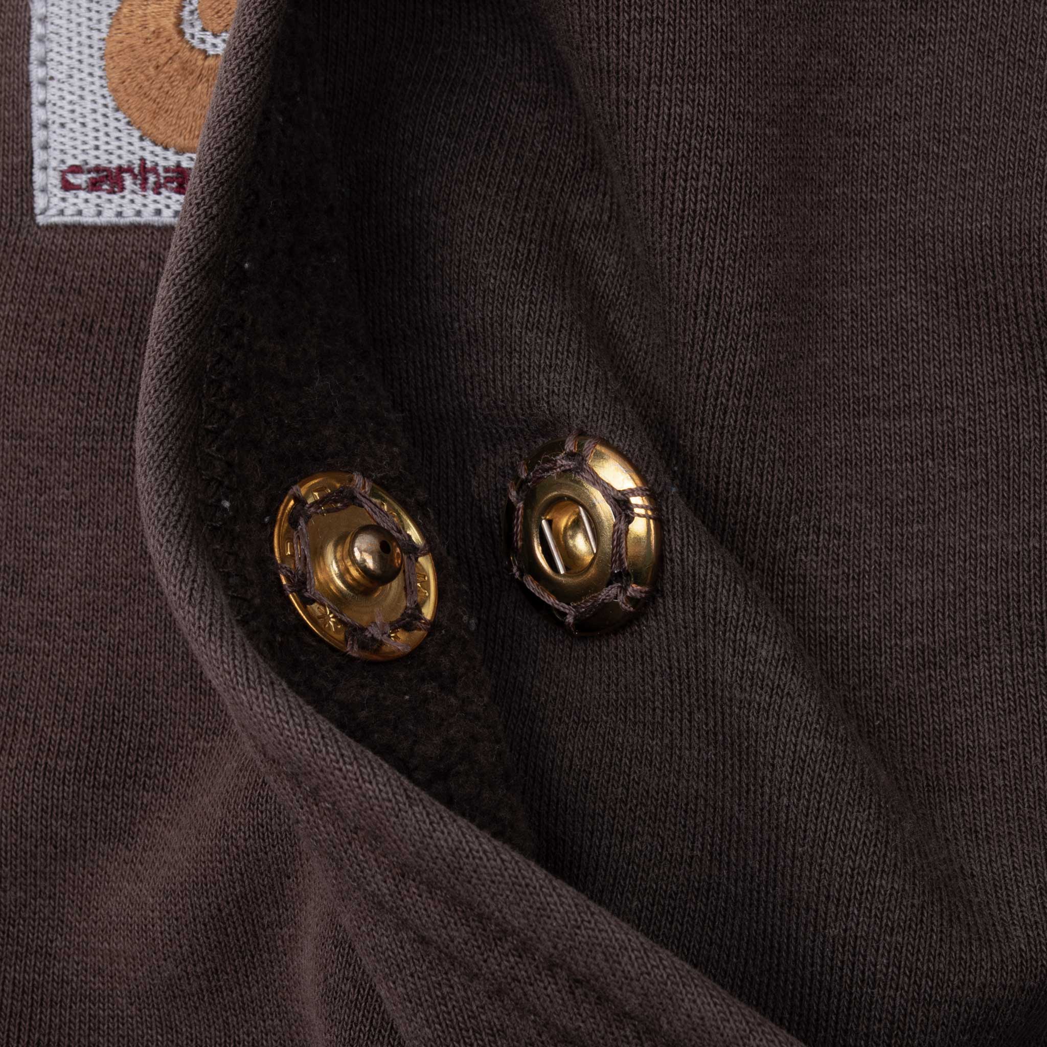 Vintage Carhartt Classic Brown Hoodie Sweatshirt Large