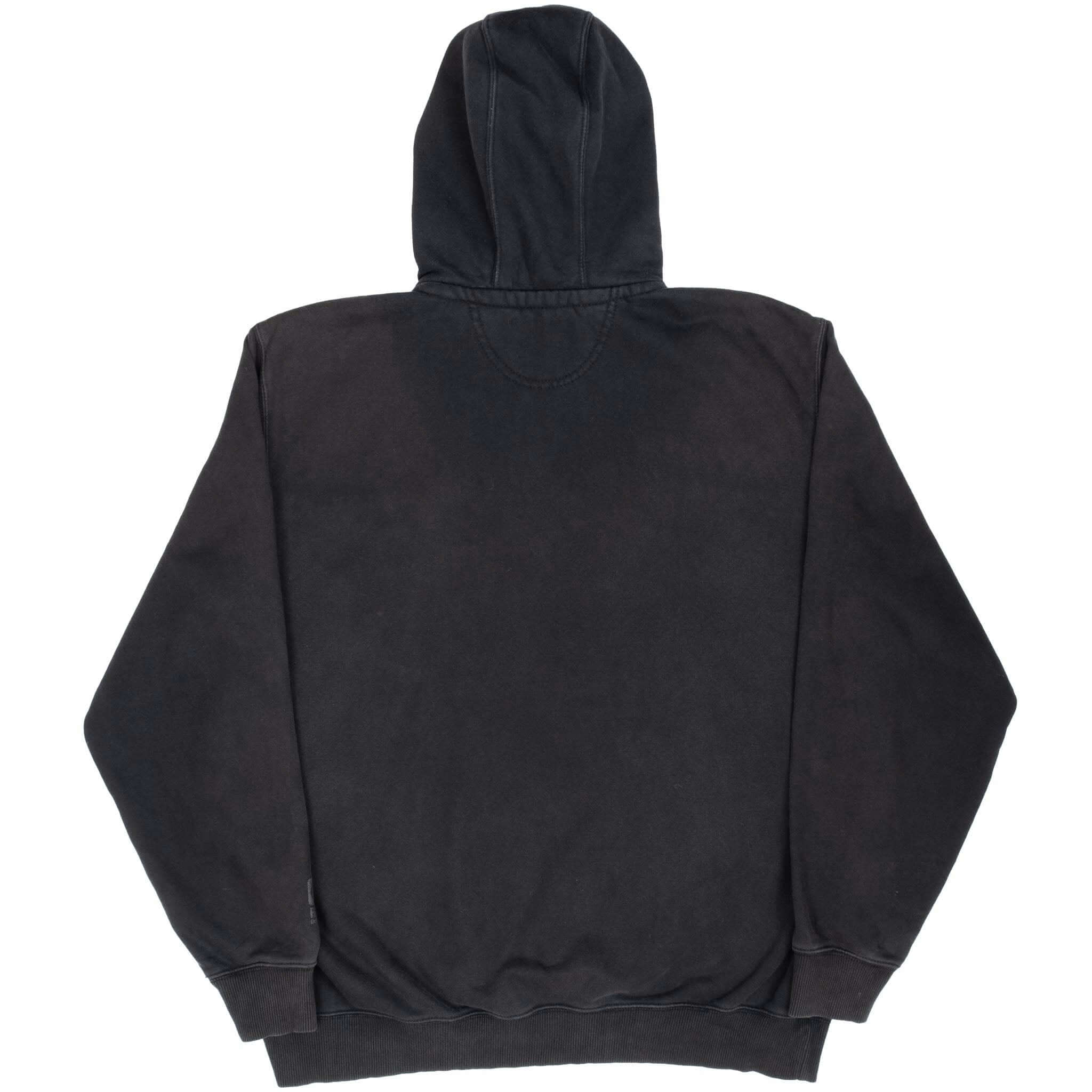 Vintage Carhartt Quarter Zip Black Hoodie Sweatshirt Size XL Tall
