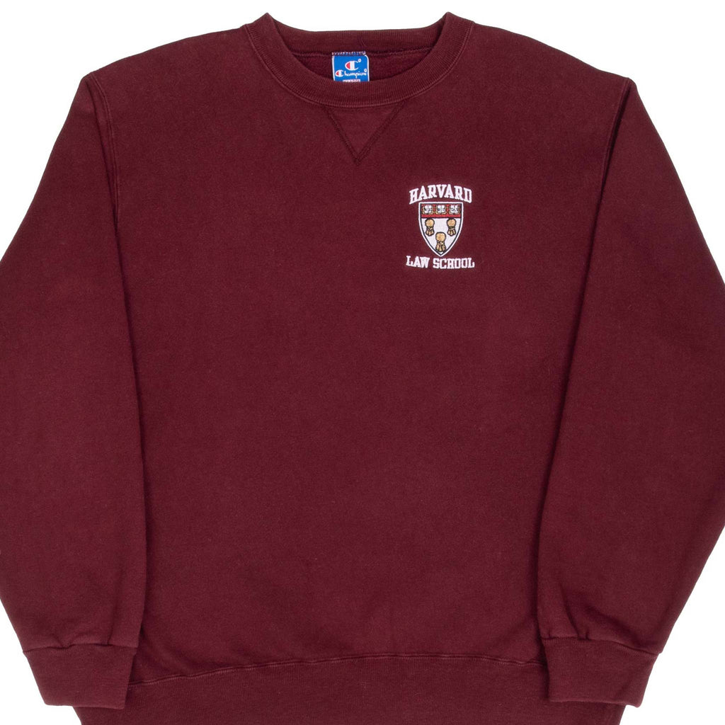 VINTAGE CHAMPION HARVARD LAW SCHOOL RED SWEATSHIRT 1980S XL MADE IN US Vintage rare usa