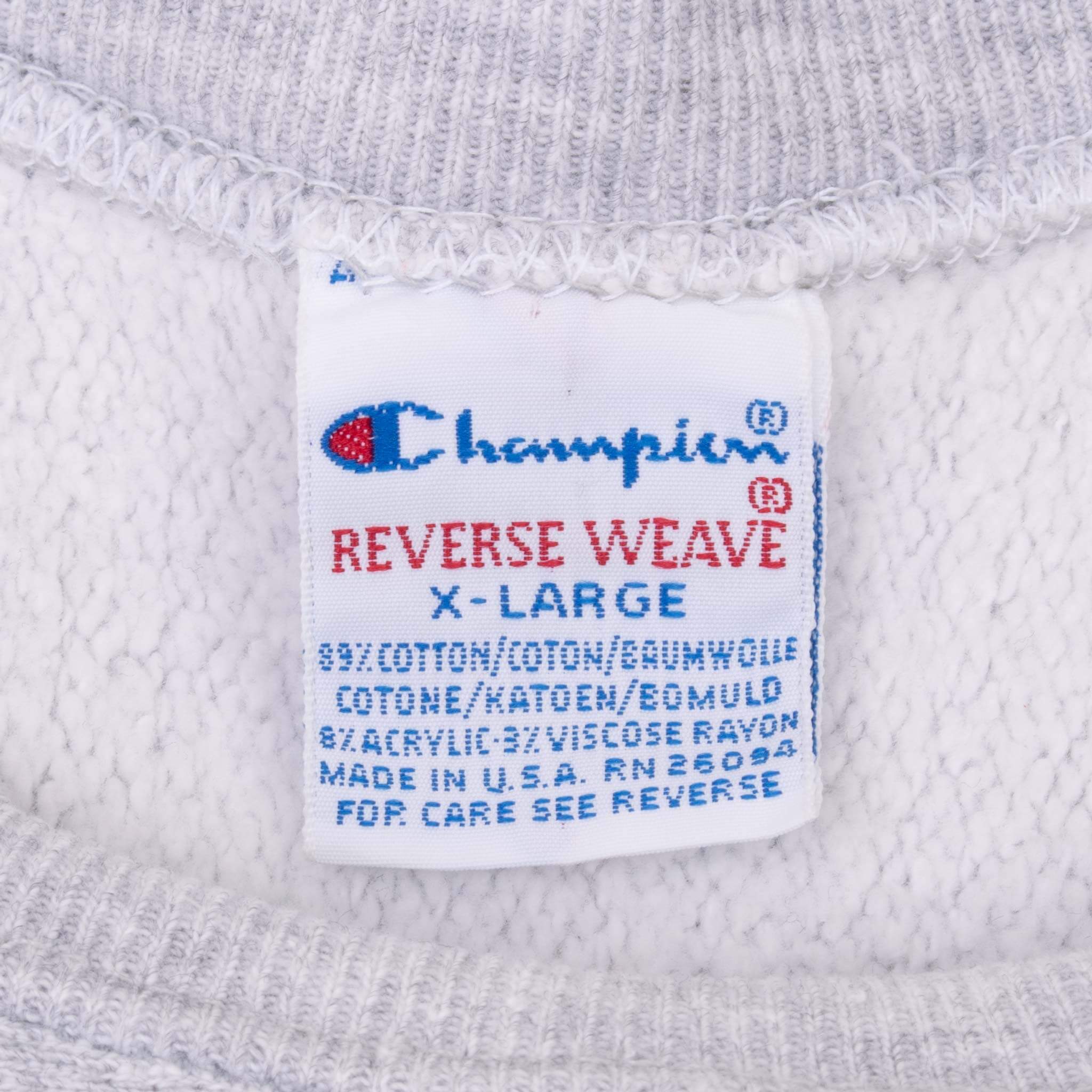 Vintage Champion Reverse Weave Perdue University Grey Sweatshirt 1990S Size Large Made In Usa