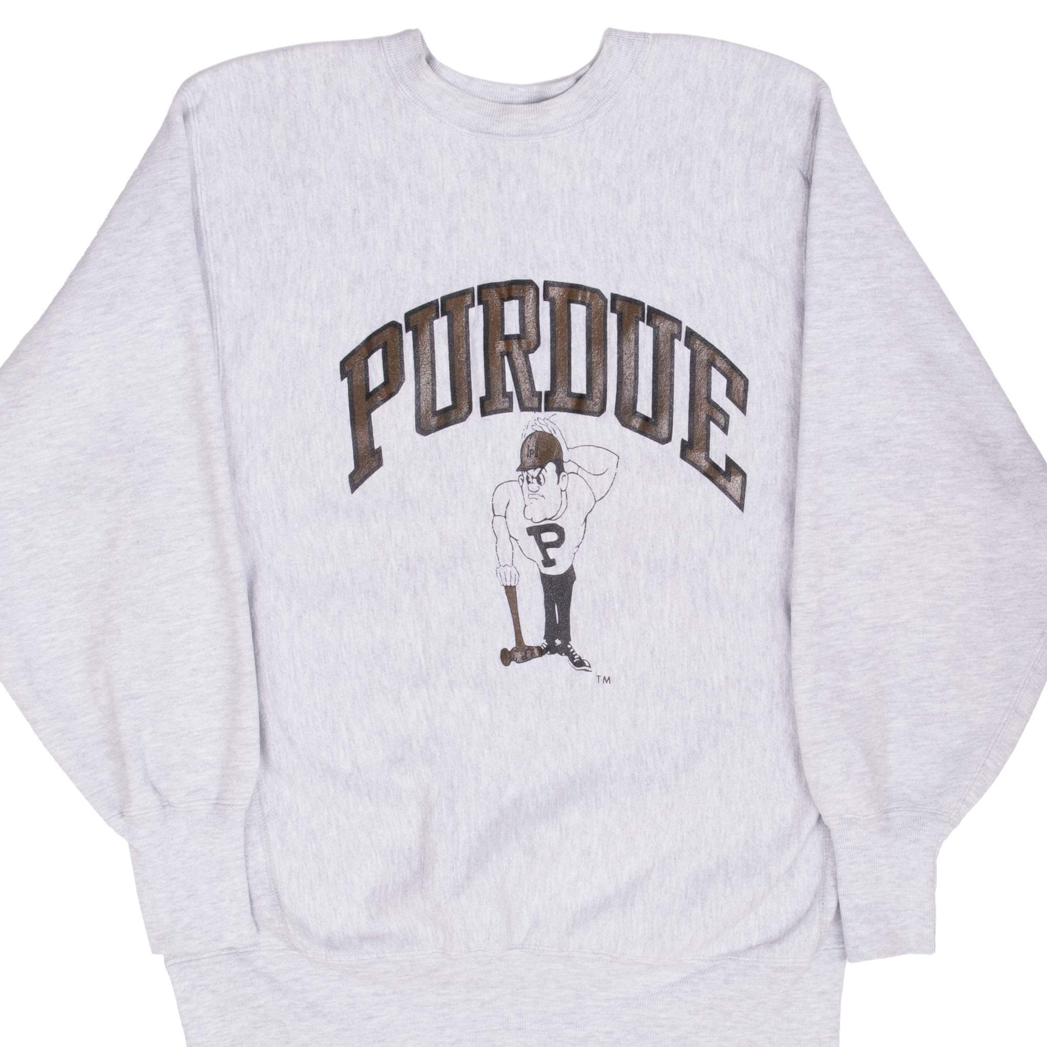 VINTAGE CHAMPION REVERSE WEAVE PERDUE SWEATSHIRT 1990S LARGE MADE IN U ...