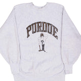 Vintage Champion Reverse Weave Perdue University Grey Sweatshirt 1990S Size Large Made In Usa