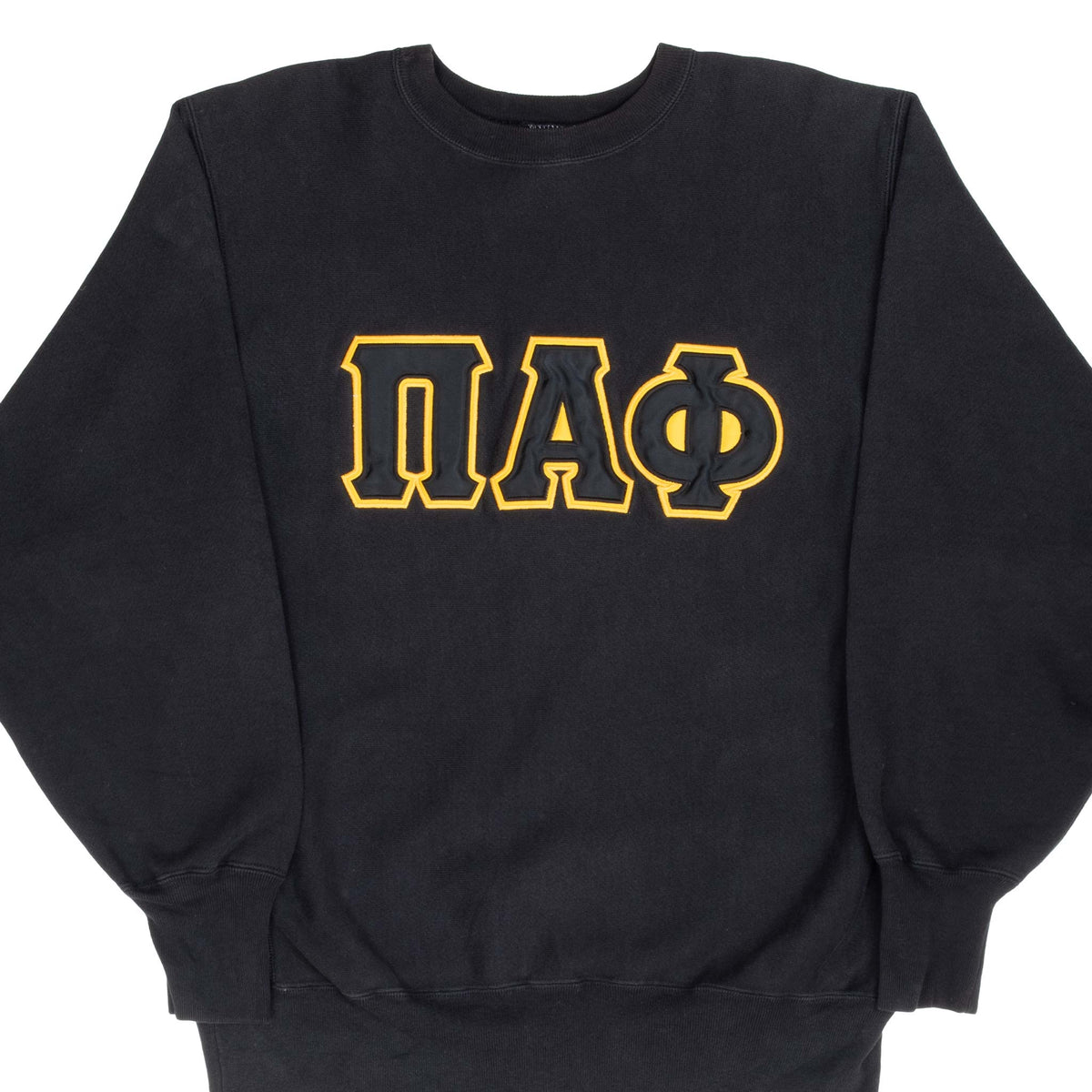 VINTAGE CHAMPION REVERSE WEAVE PI ALPHA PHI BLACK SWEATSHIRT 1990S XL