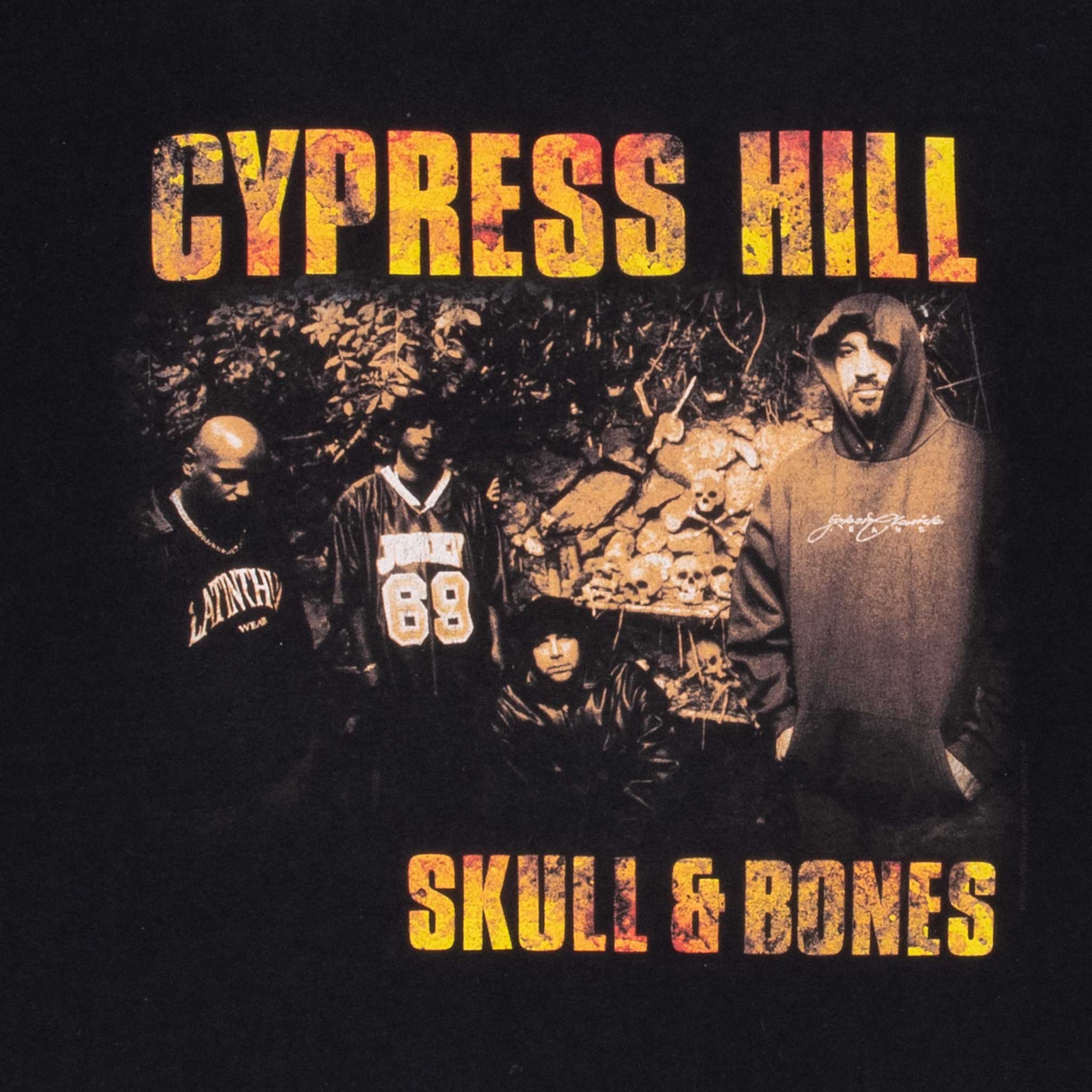 VINTAGE CYPRESS HILL SKULL AND BONES TEE SHIRT 1990S SIZE XL