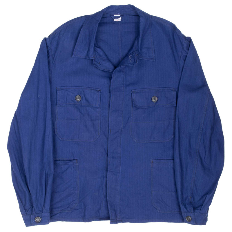 VINTAGE FRENCH WORKWEAR TWILL HERRINGBONE HBT SANFOR JACKET