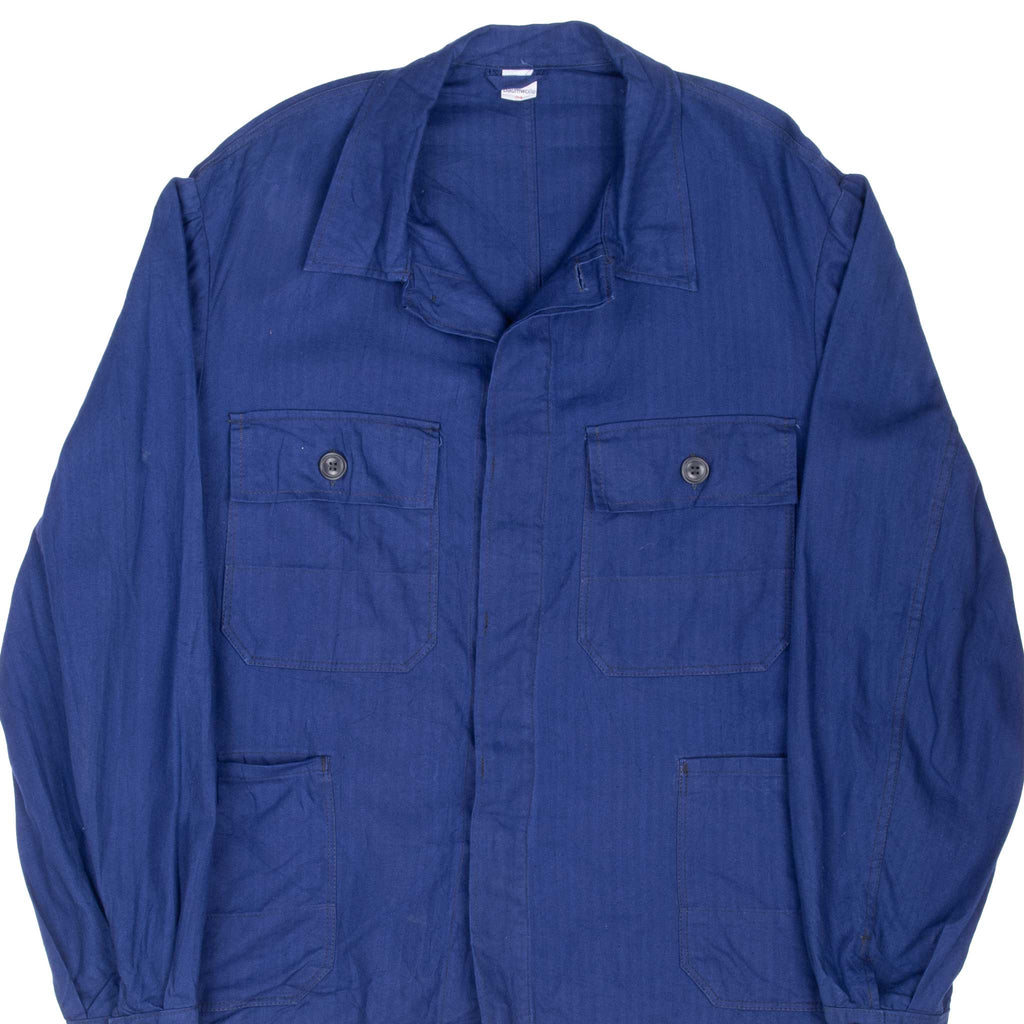 Vintage French Workwear Twill Herringbone Sanfor Jacket 1960S Size 54EU equivalent XL