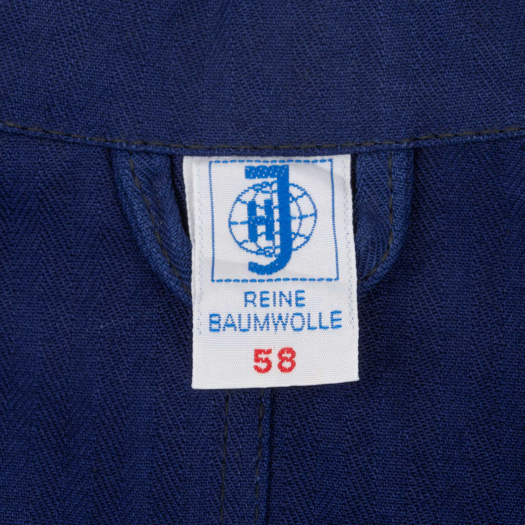 Navy French Herringbone Twill Workwear 80’s Vintage Chore Jacket CH030 - Large
