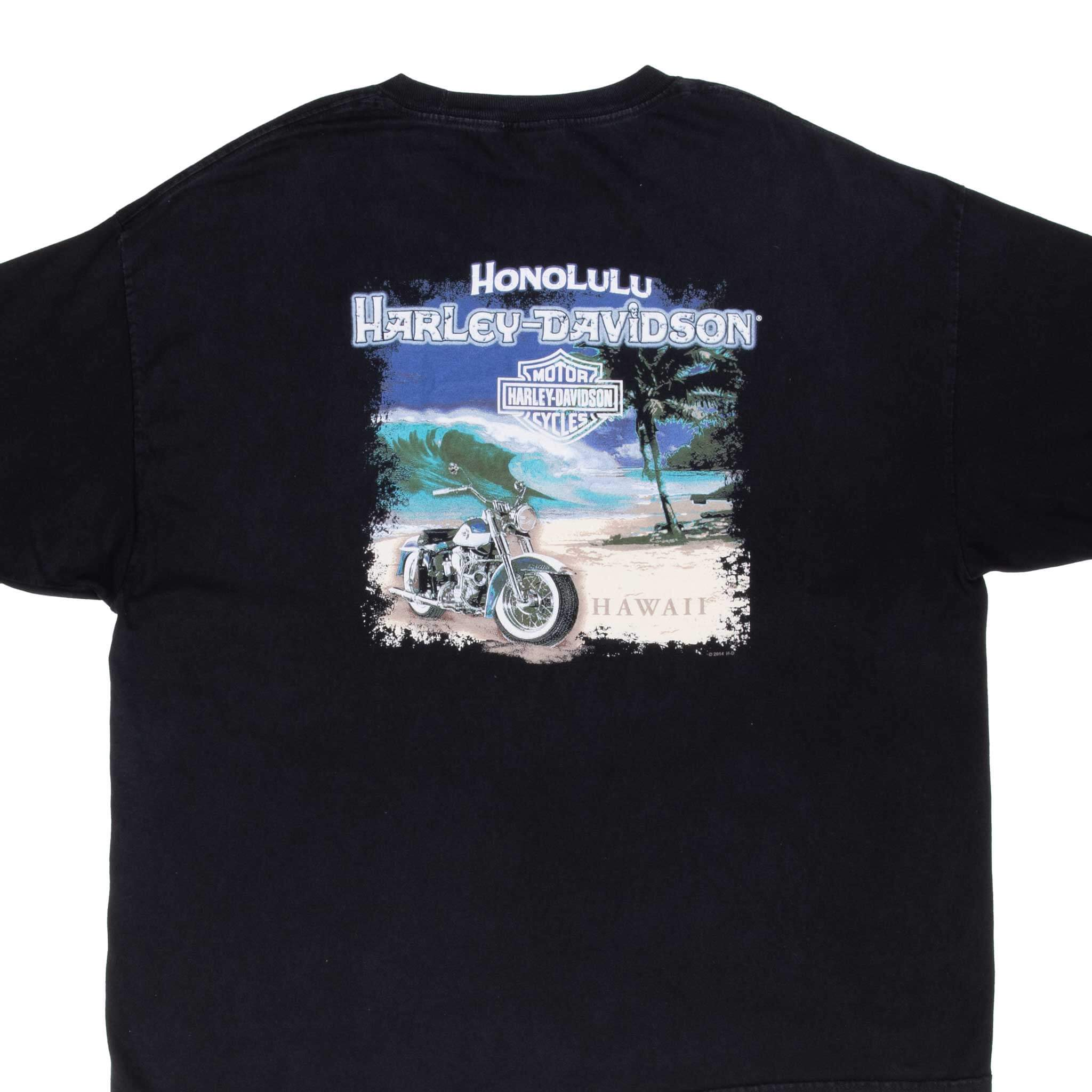 Vintage Harley Davidson Honolulu Hawaii Tee Shirt Size 2XL