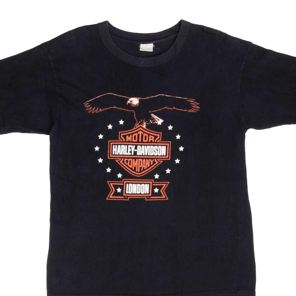 Vintage Harley Davidson London Eagle 1990S Tee Shirt Size Medium