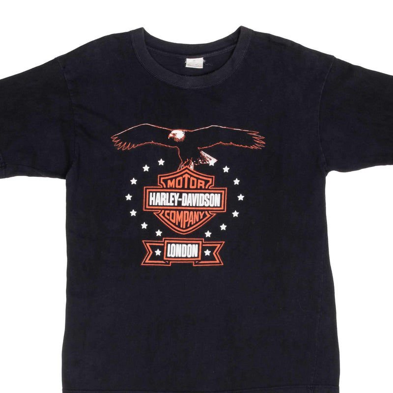 Vintage Harley Davidson London Eagle 1990S Tee Shirt Size Medium