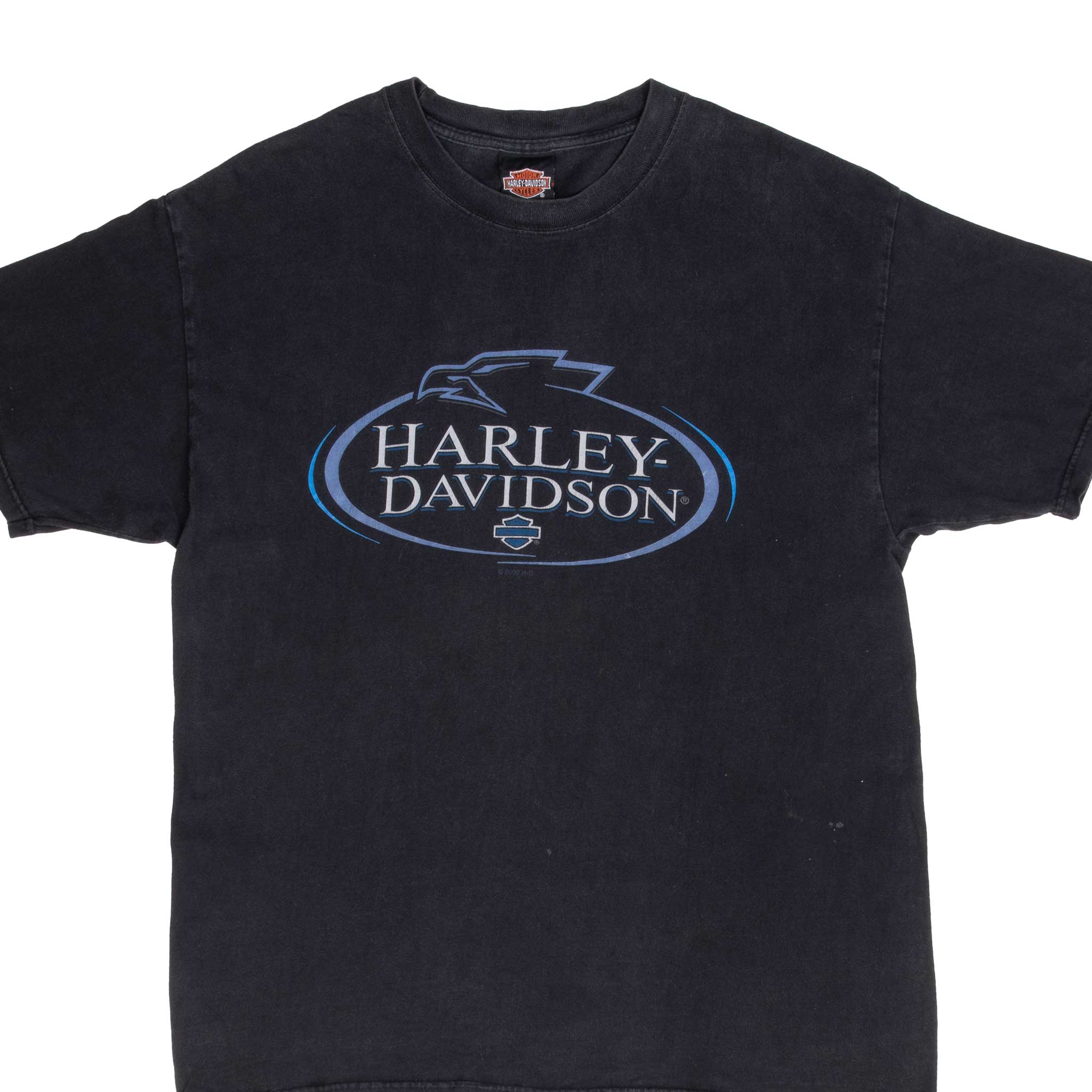 Vintage Harley Davidson Monroe La Tee Shirt 2001 Size Large Made In Usa