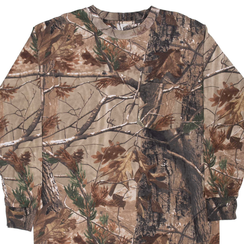 Vintage Hunting Realtree Aphd Camo Long Sleeve Tee Shirt Size XL