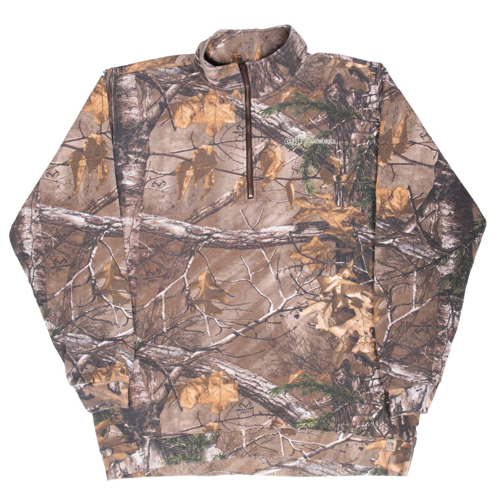 【正規販売店】 REALTREE HUNTING VINTAGE XTRA SWEATSHIRT ZIP QUARTER CAMO ウェア