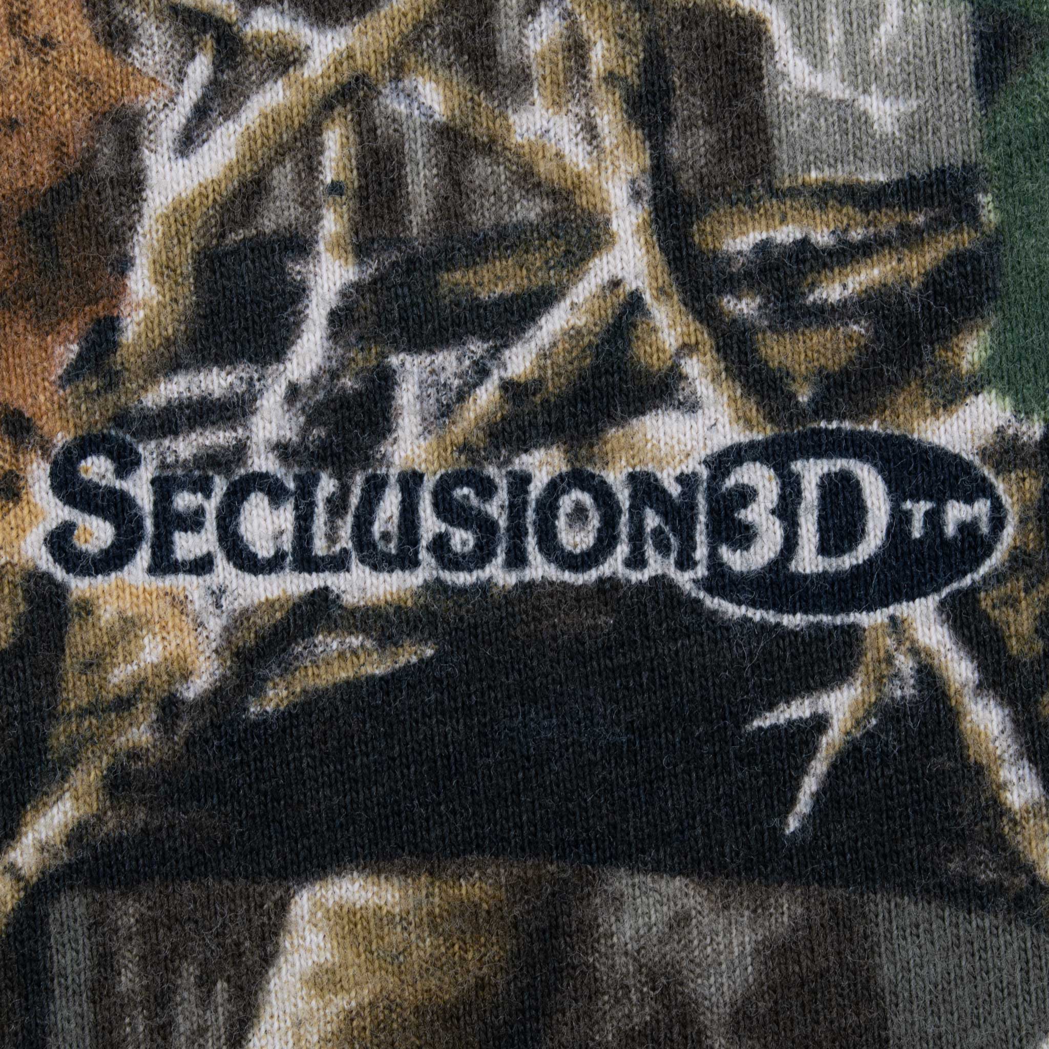 Vintage Hunting Seclusion 3D Camo Long Sleeve Tee Shirt Size Large