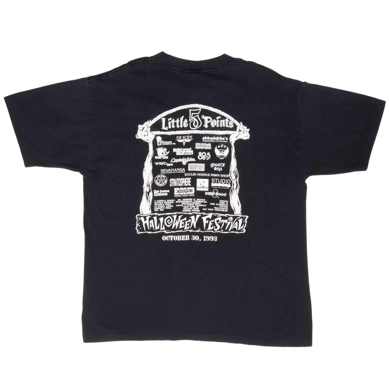 Vintage Little 5 Points Halloween Festival 1993 Tee Shirt Size XL Made In Usa