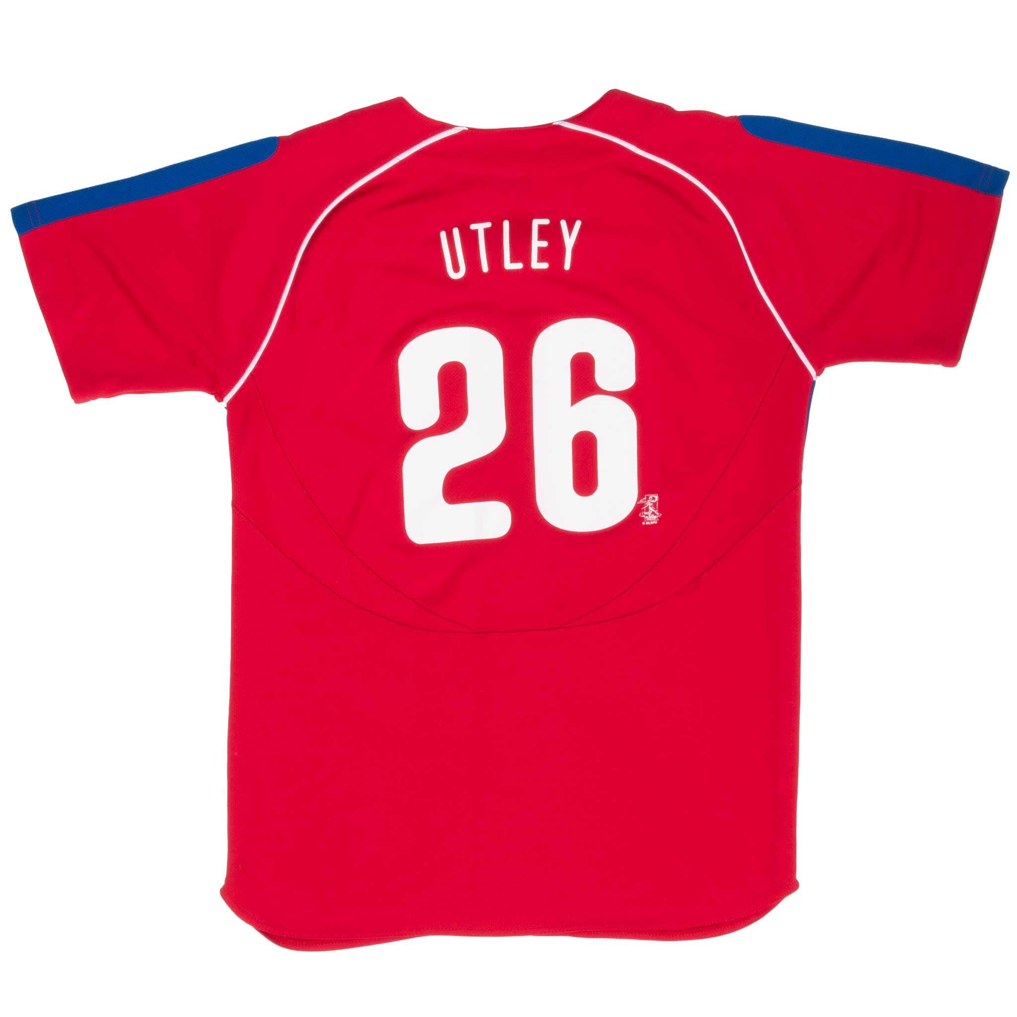 Vintage Mlb Philadelphia Phillies Chase Utley #26 Jersey 2000S Size XL Youth