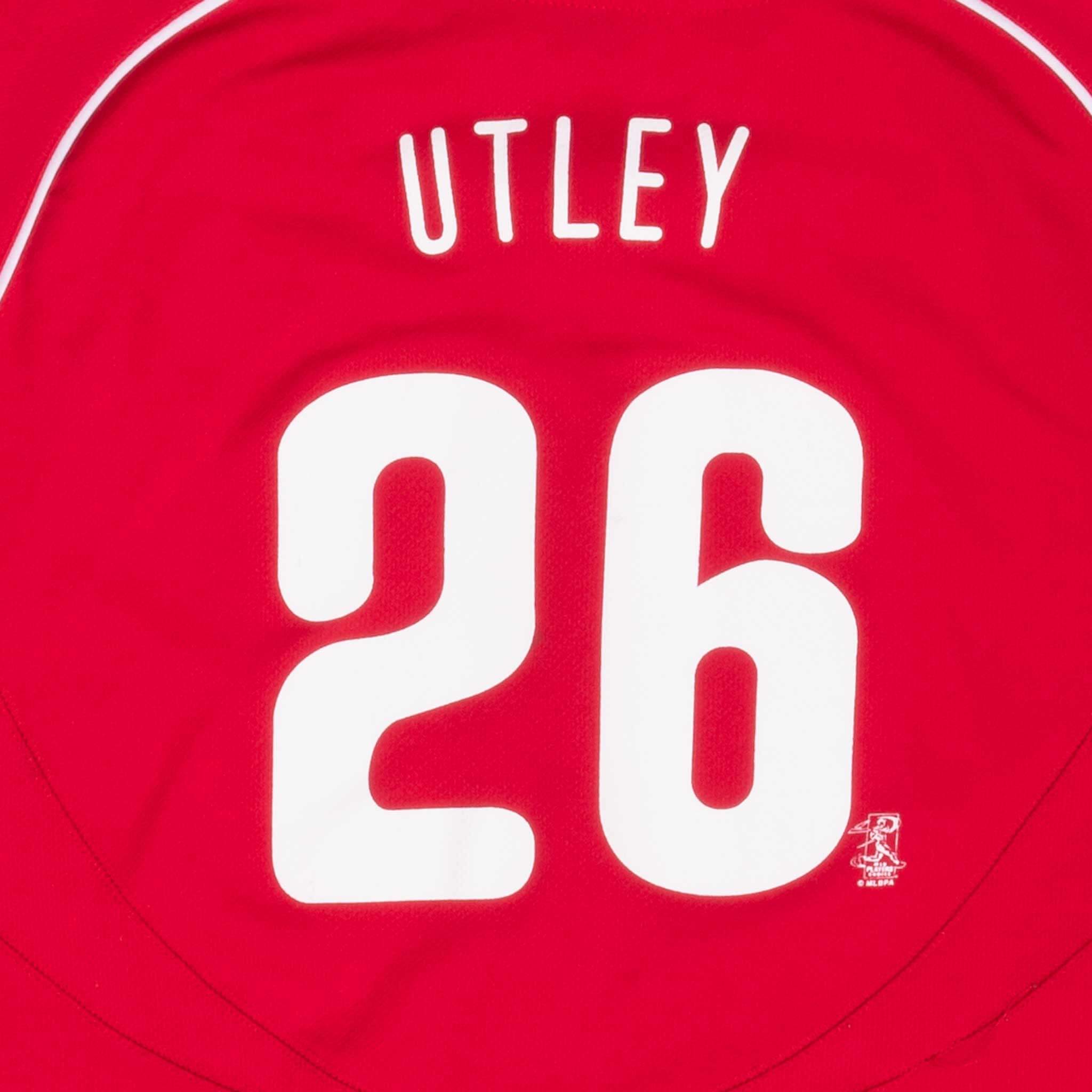 Vintage Mlb Philadelphia Phillies Chase Utley #26 Jersey 2000S Size XL Youth