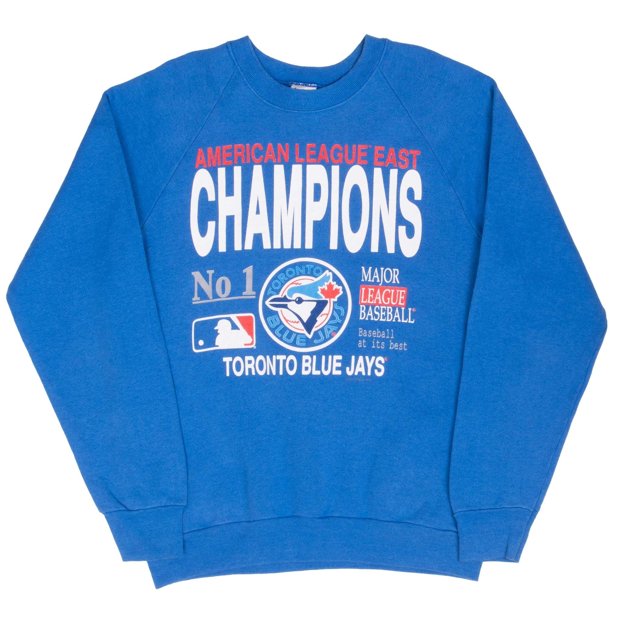 Vintage Mlb Toronto Blue Jays Champions 1989 Sweatshirt Size Large Made In Usa