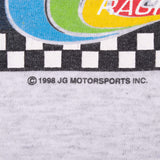 Vintage Nascar Jeff Gordon Dupont 1998 Grey Tee Shirt Size 2XL Made In USA