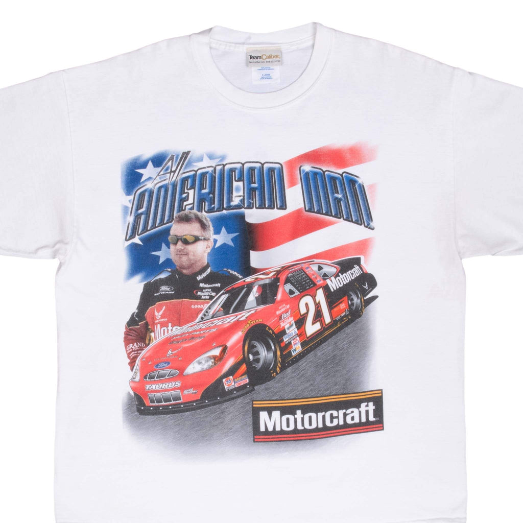 Vintage Nascar Ricky Rudd All American Man 1990S Tee Shirt Size XL