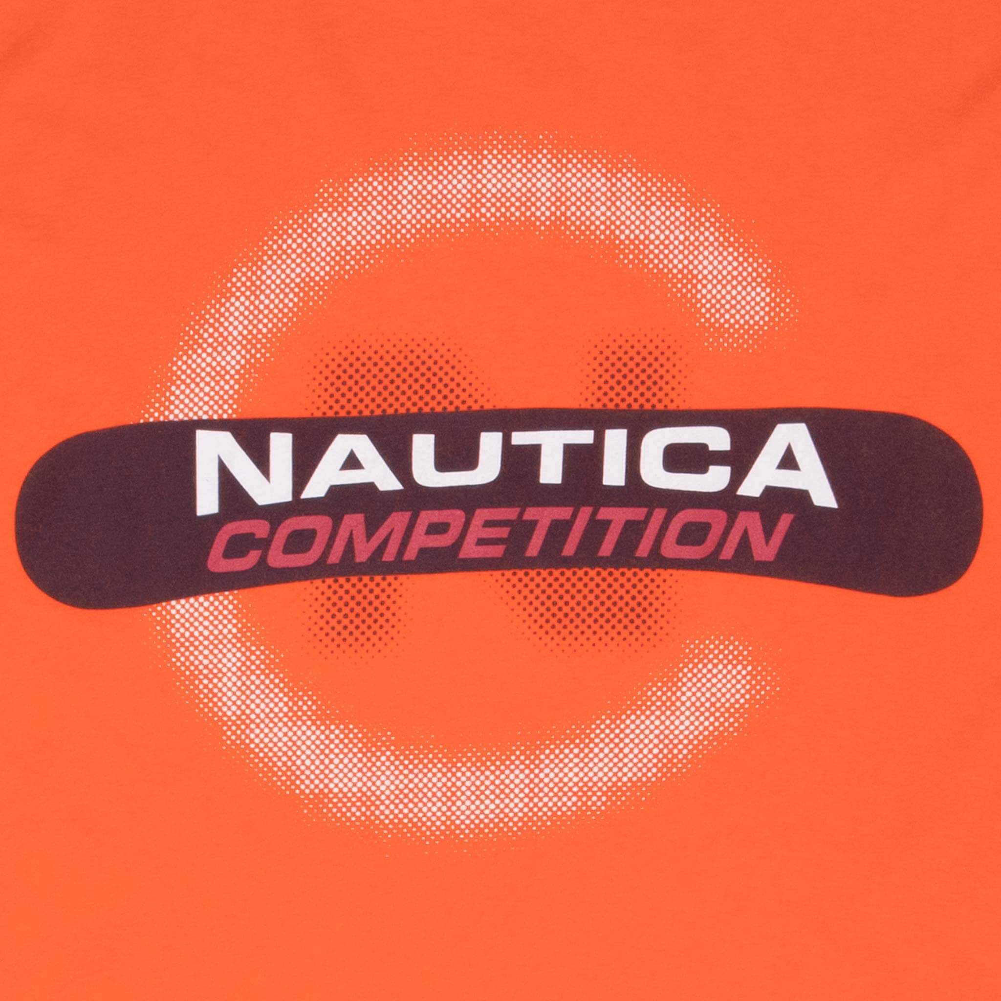 Vintage Nautica Competition Orange Long Sleeve Tee Shirt 2000S Size Medium